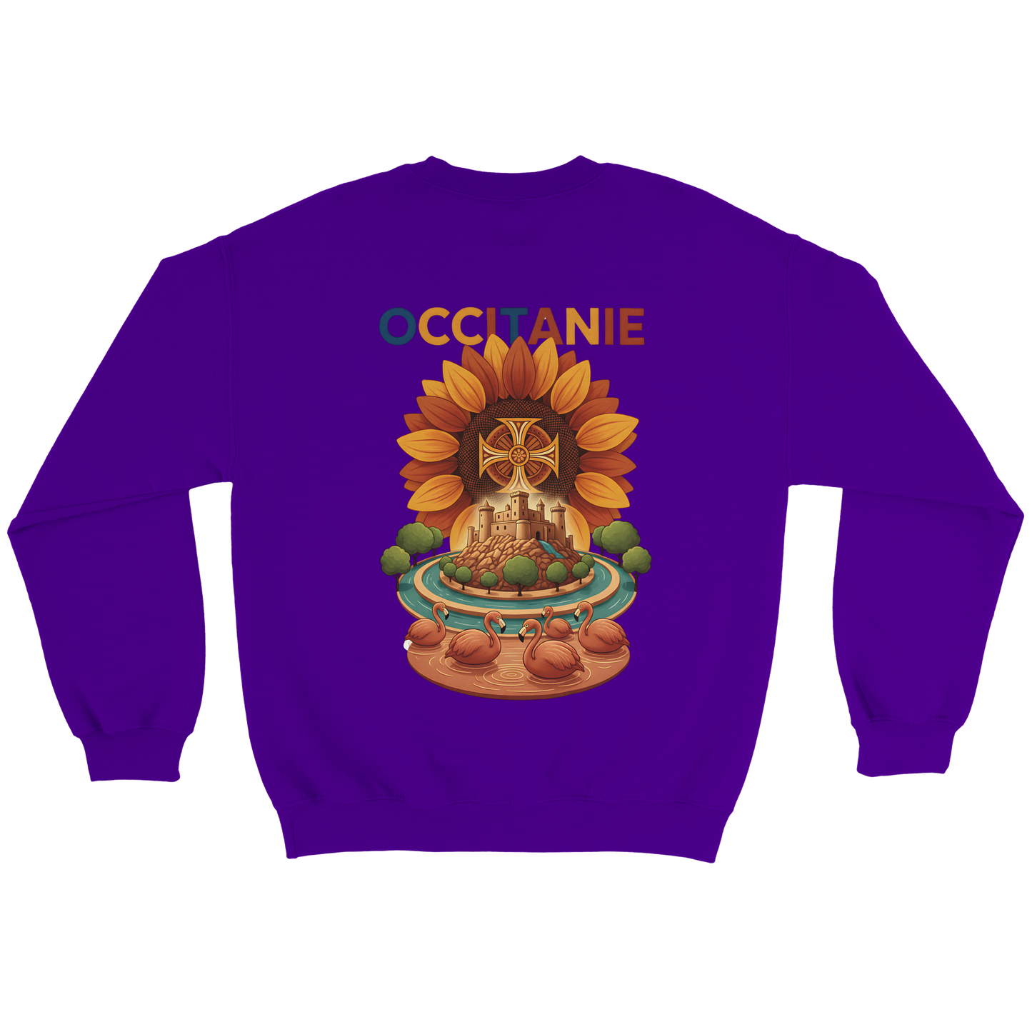 Unisex-Sweatshirt, klassischer Rundhalsausschnitt Occitanie | Gildan® 18000