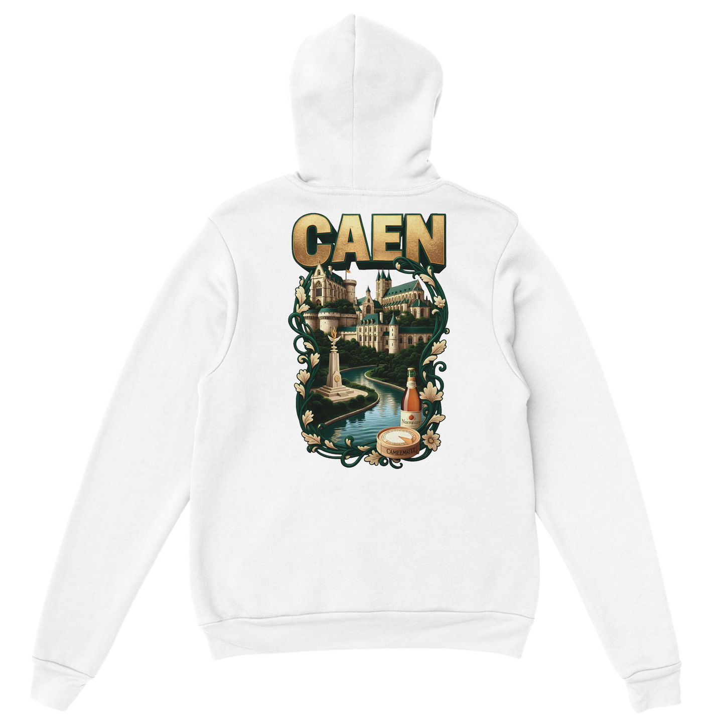 Kapuzenpullover "Caen, Stadt Frankreichs" Unisex Klassiker | Gildan® 18500