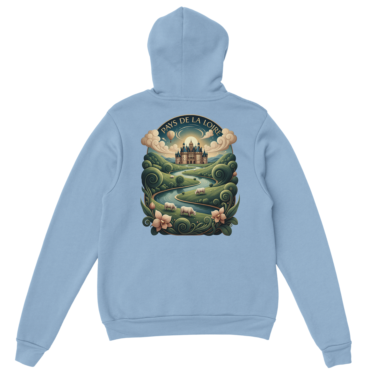 Klassischer Unisex-Kapuzenpullover Pays de la Loire | Gildan® 18500