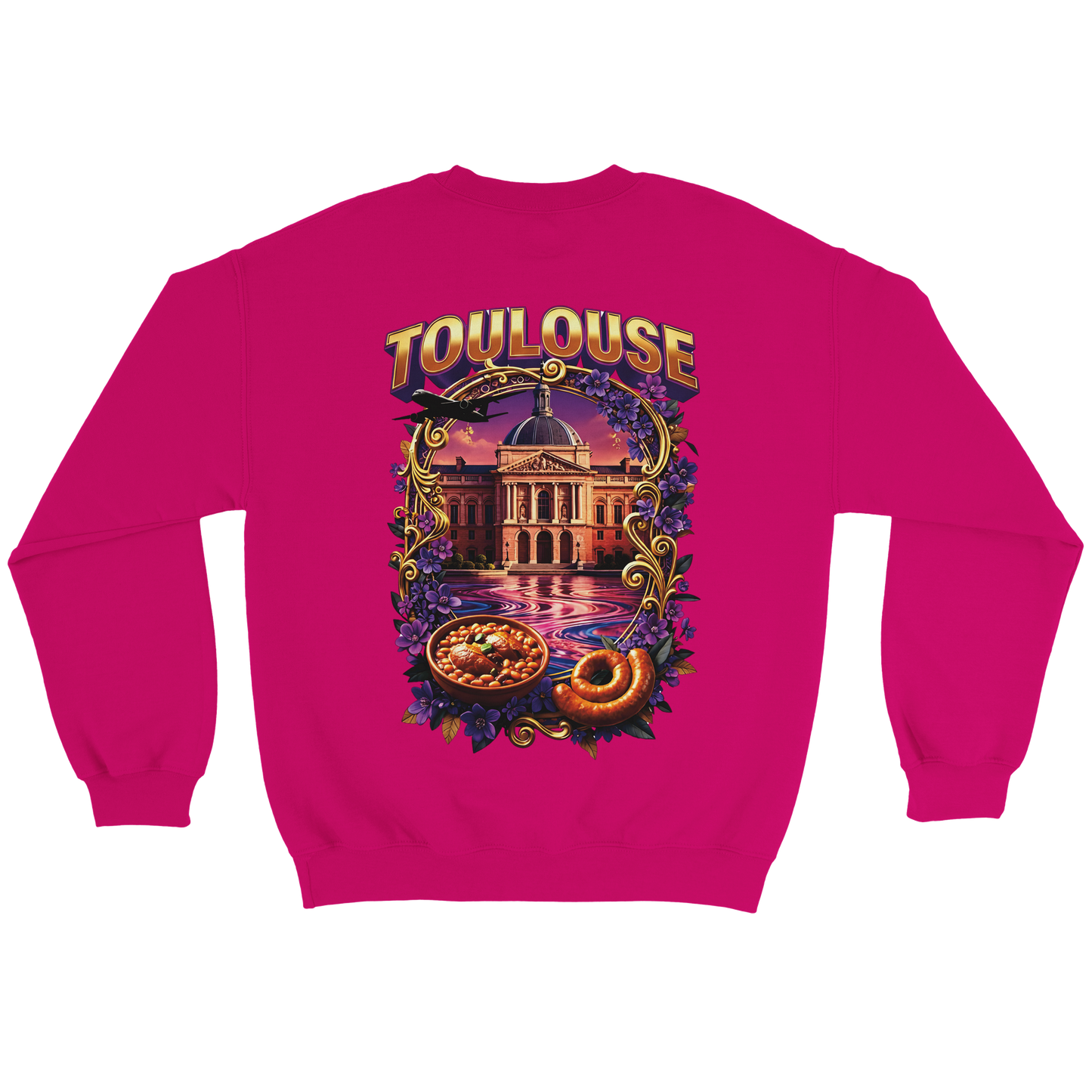 Unisex Sweatshirt Toulouse Classic French City Crewneck | Gildan® 18000