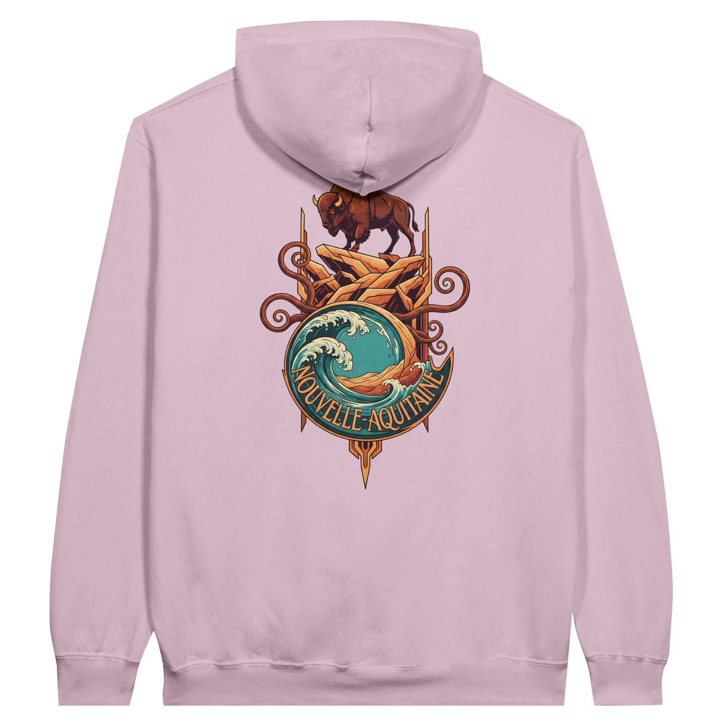 Gildan SF500 Adult New Aquitaine Medium Fleece Hoodie