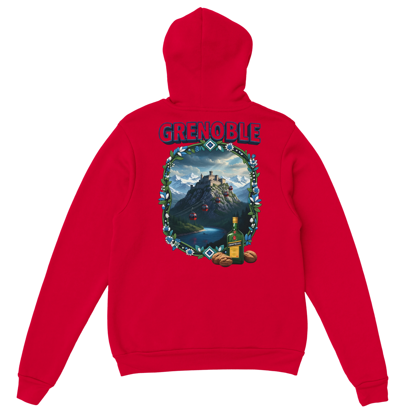 Kapuzenpullover Grenoble Stadt in Frankreich Unisex Classic | Gildan® 18500