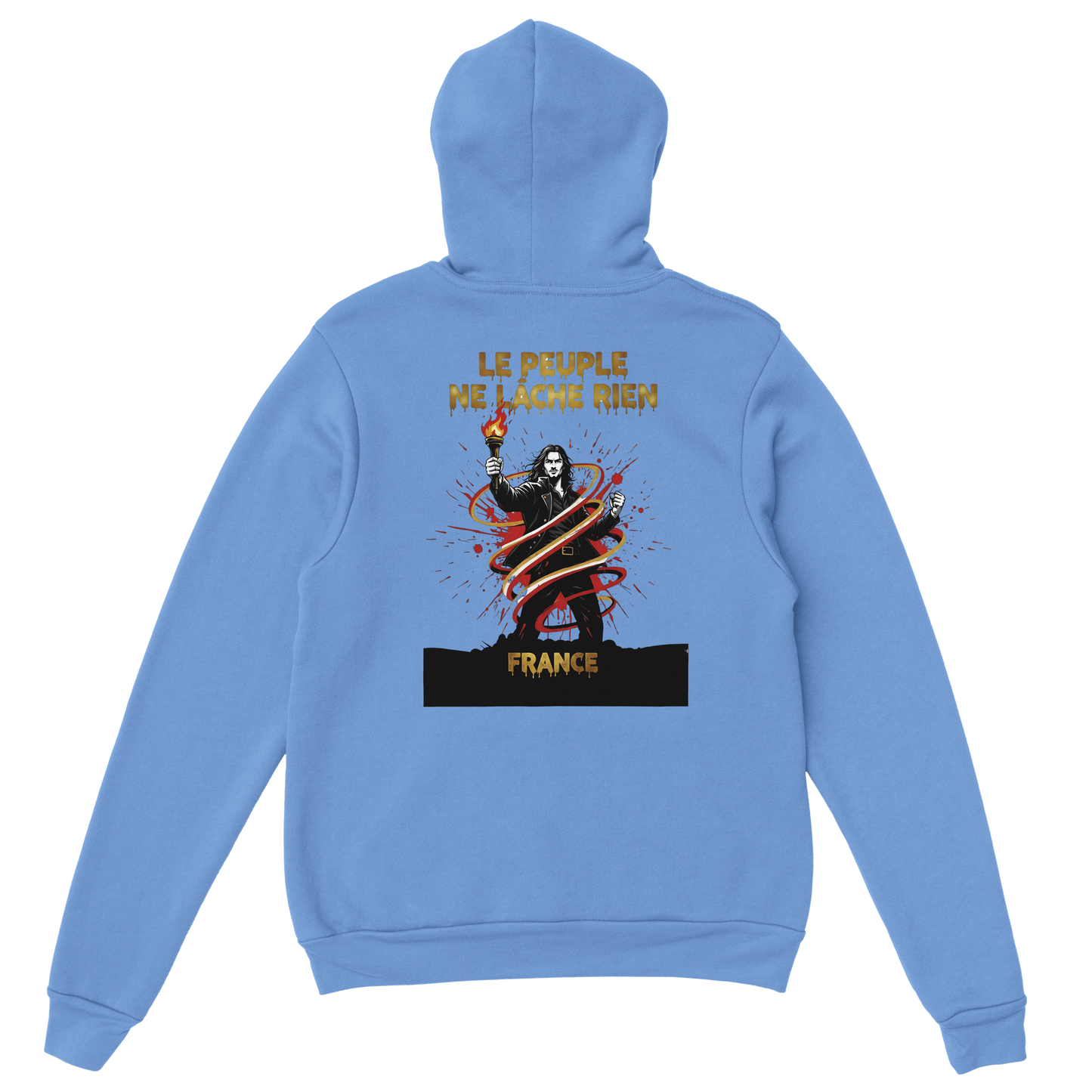 "The people don't give up" hoodie - classic French style for men | Gildan® 18500
