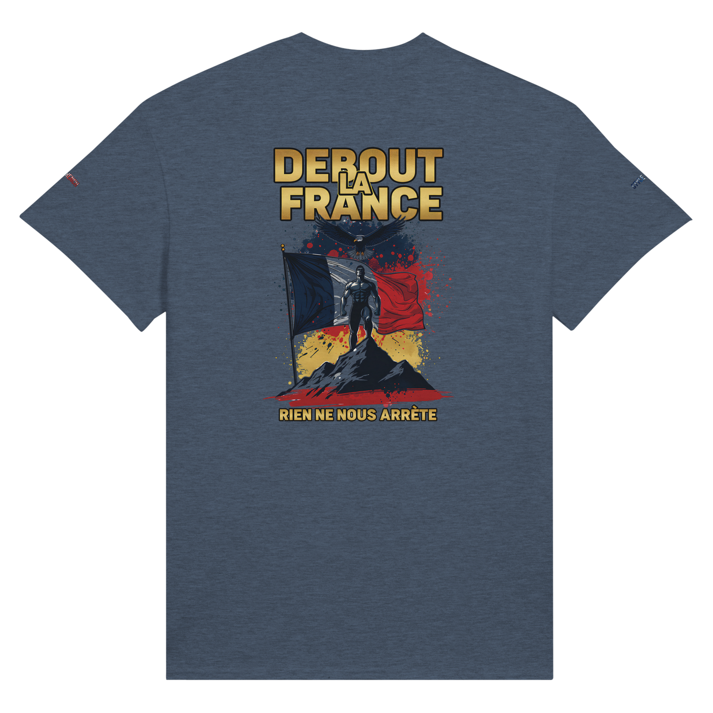 T-Shirt "Debout la France" | Rundhalsausschnitt aus ultra Baumwolle | Gildan 2000
