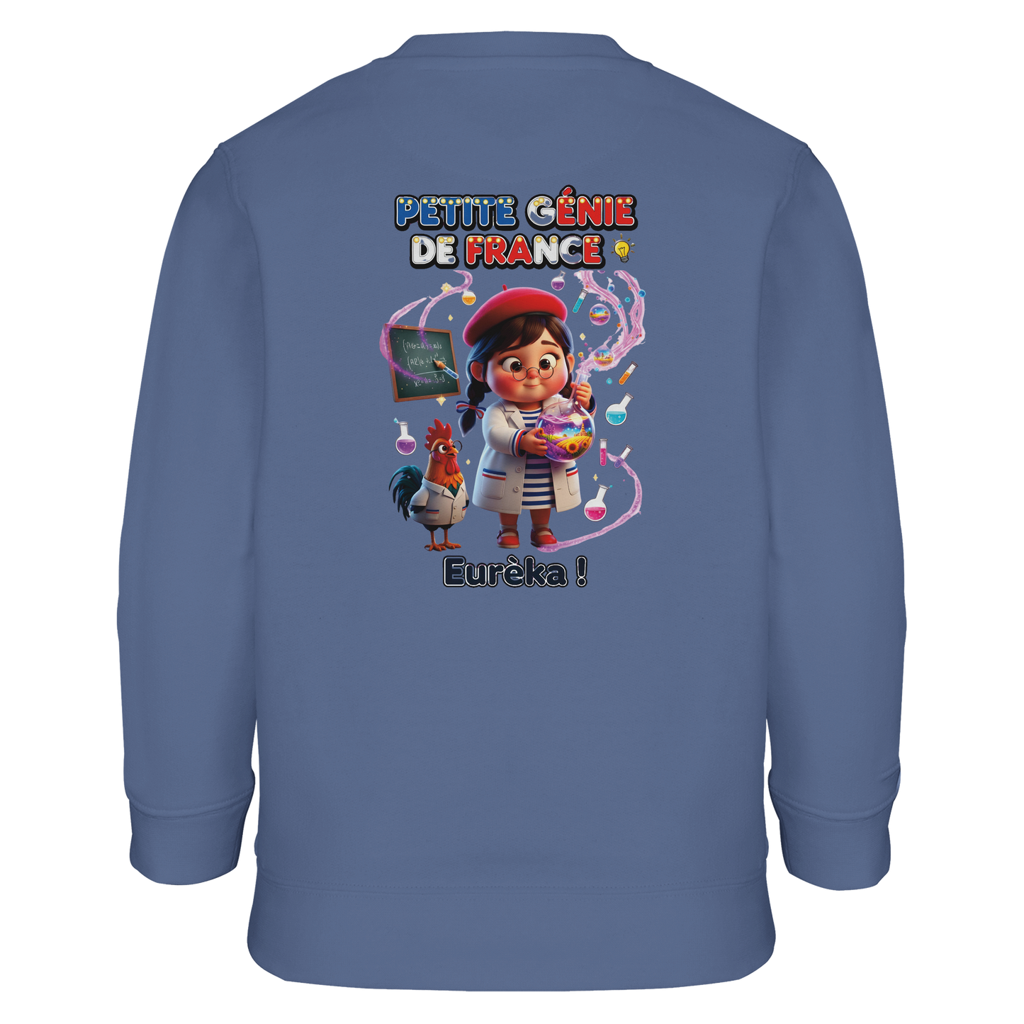 Girl's "Little Genius of France" Recycled Blend Sweatshirt | SOL'S Columbia Kids 04239