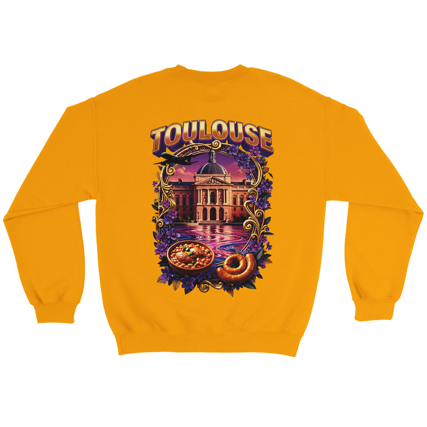 Unisex Sweatshirt Toulouse Classic French City Crewneck | Gildan® 18000