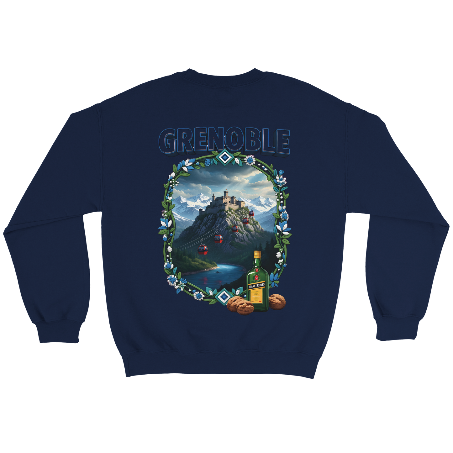 Grenoble city of France classic unisex crewneck sweatshirt | Gildan® 18000