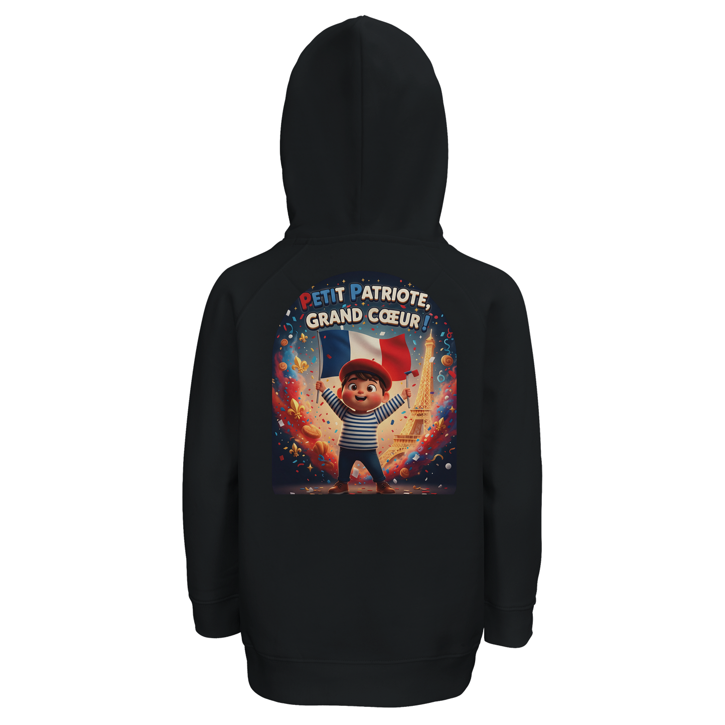 Sweat-shirt Enfant Petit Patriote - Hoodie en Coton Bio Éco-responsable