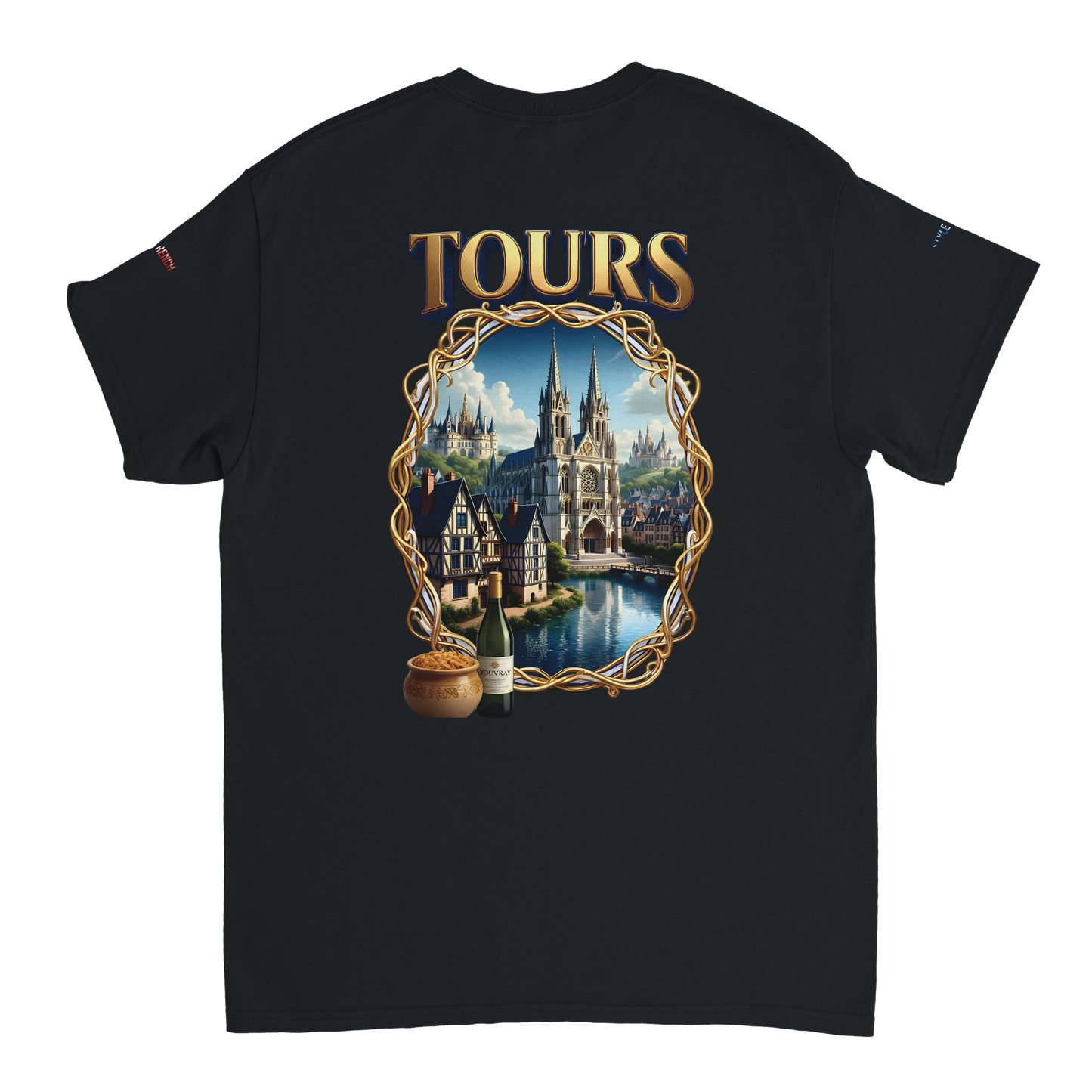 Unisex T-shirt Tours, France, thick crew neck | Gildan® 5000