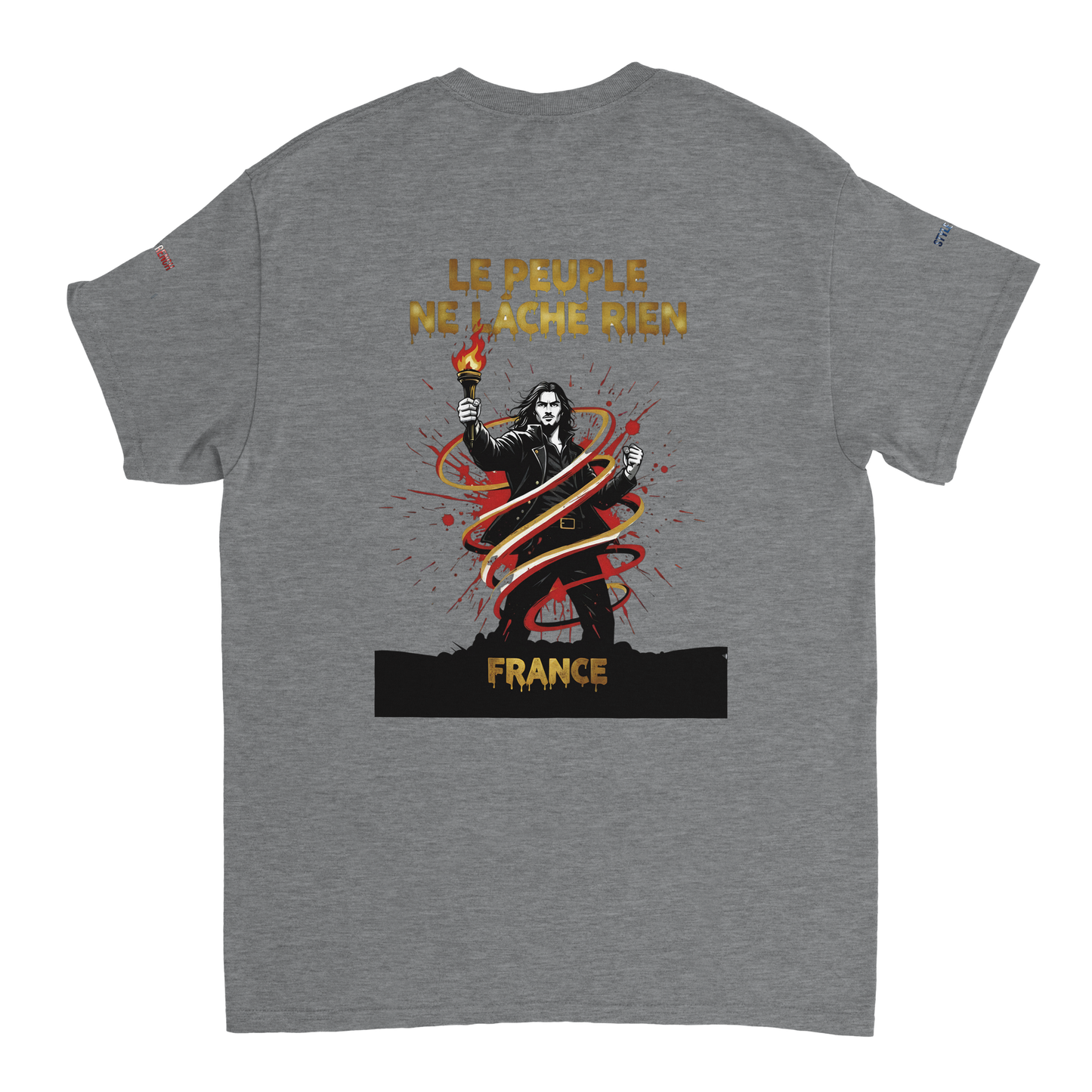 T-shirt Homme Le Peuple Ne Lâche Rien - Coton Premium