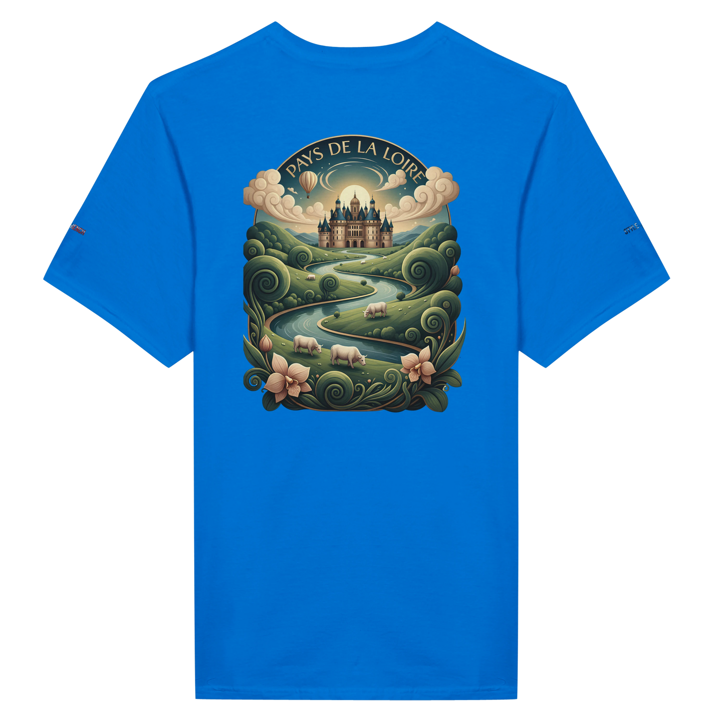 Unisex T-Shirt Pays de la Loire klassischer Rundhalsausschnitt | Gildan® 64000