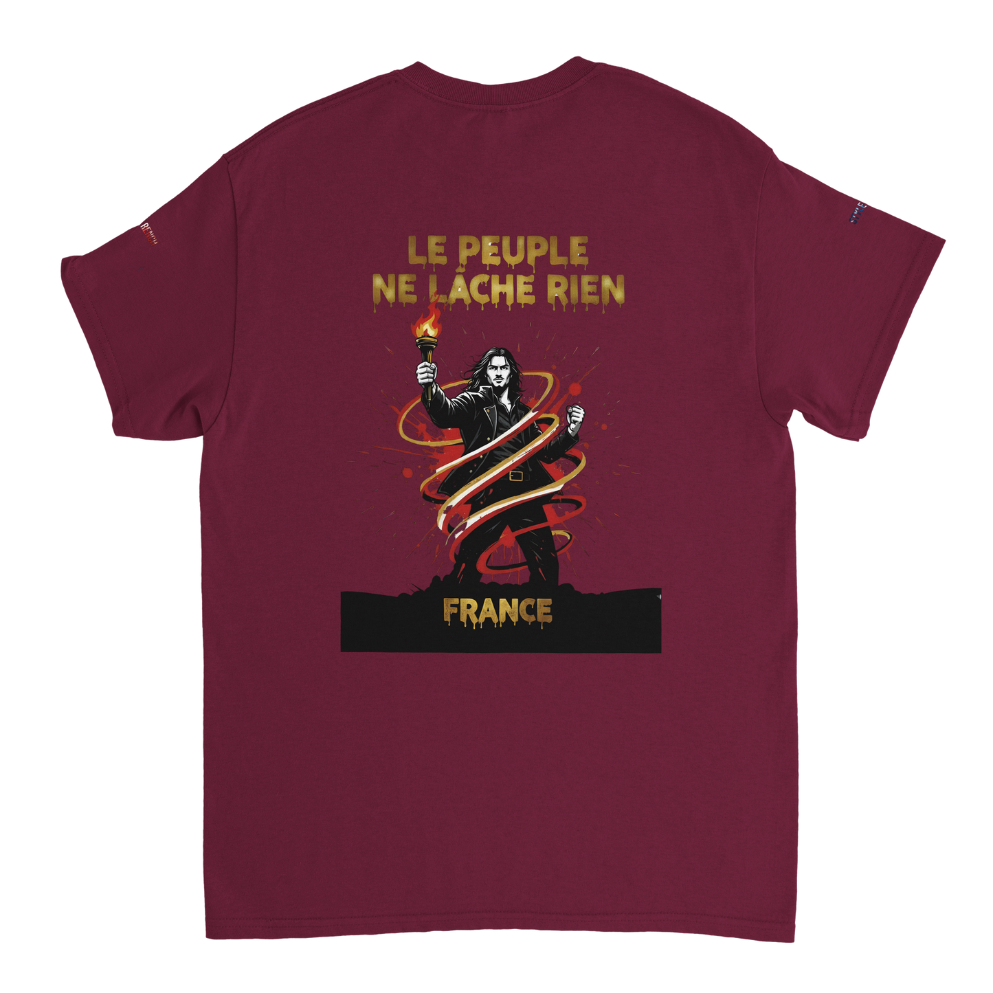 T-shirt Homme Le Peuple Ne Lâche Rien - Coton Premium