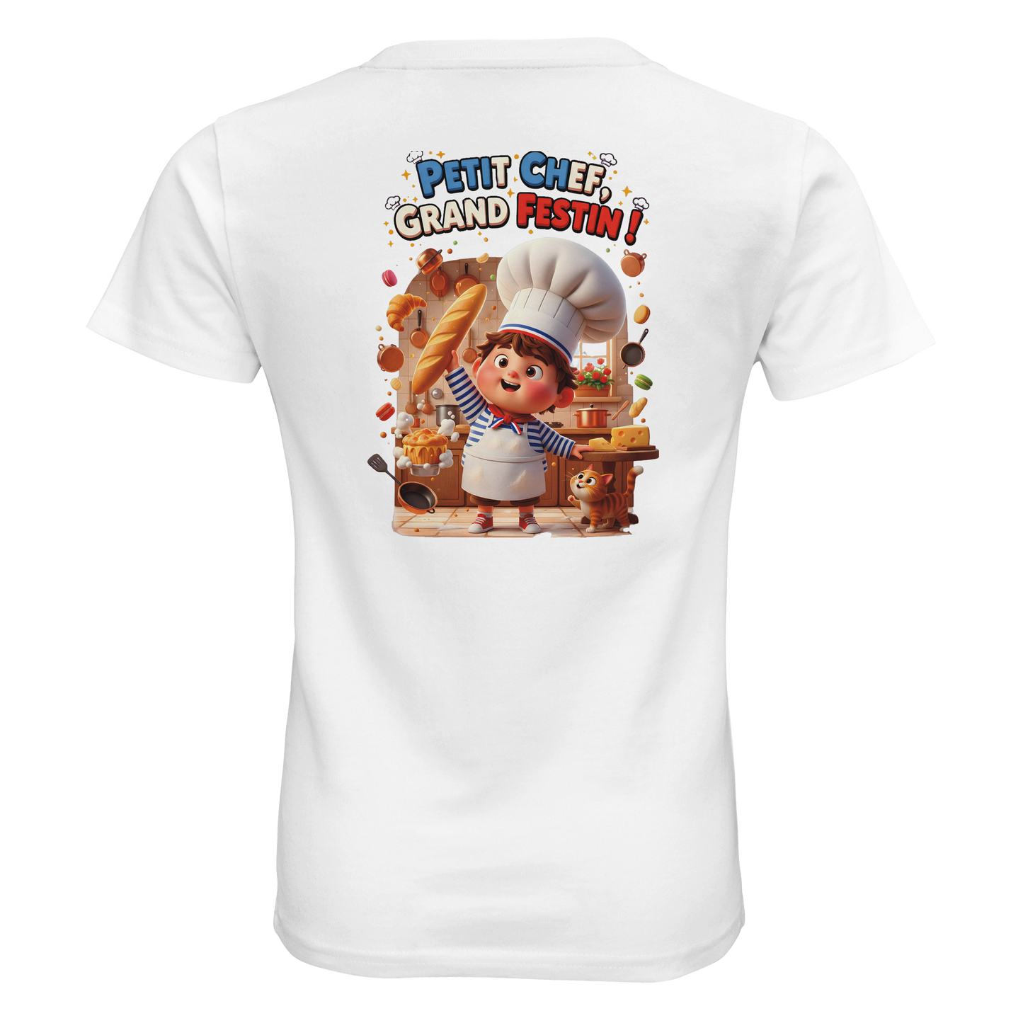 T-Shirt Junge kleiner Koch großes Festmahl Bio eng anliegend | SOL'S Pioneer Kids 03578