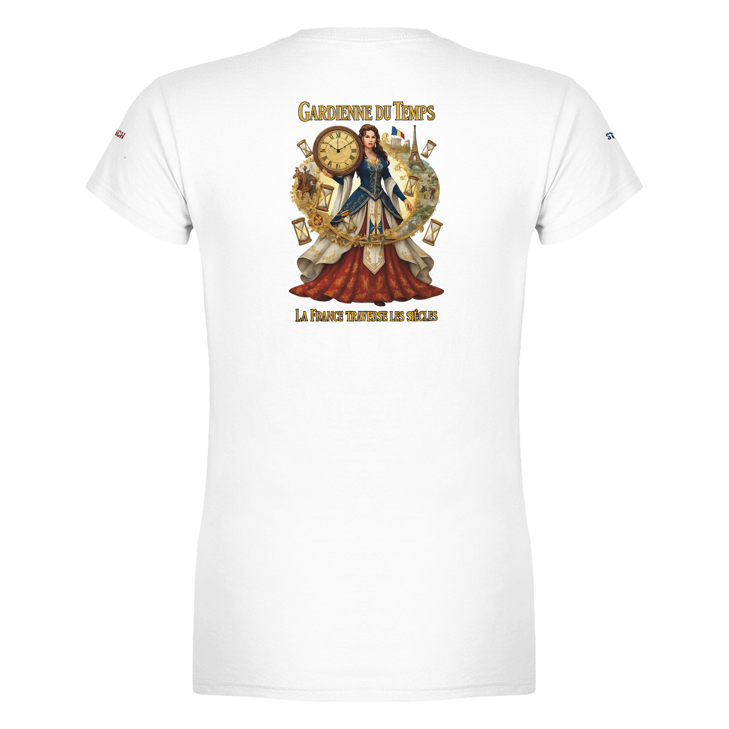 T-Shirt Femme Gardienne du Temps – Coton Premium Coupe Semi-Ajustée