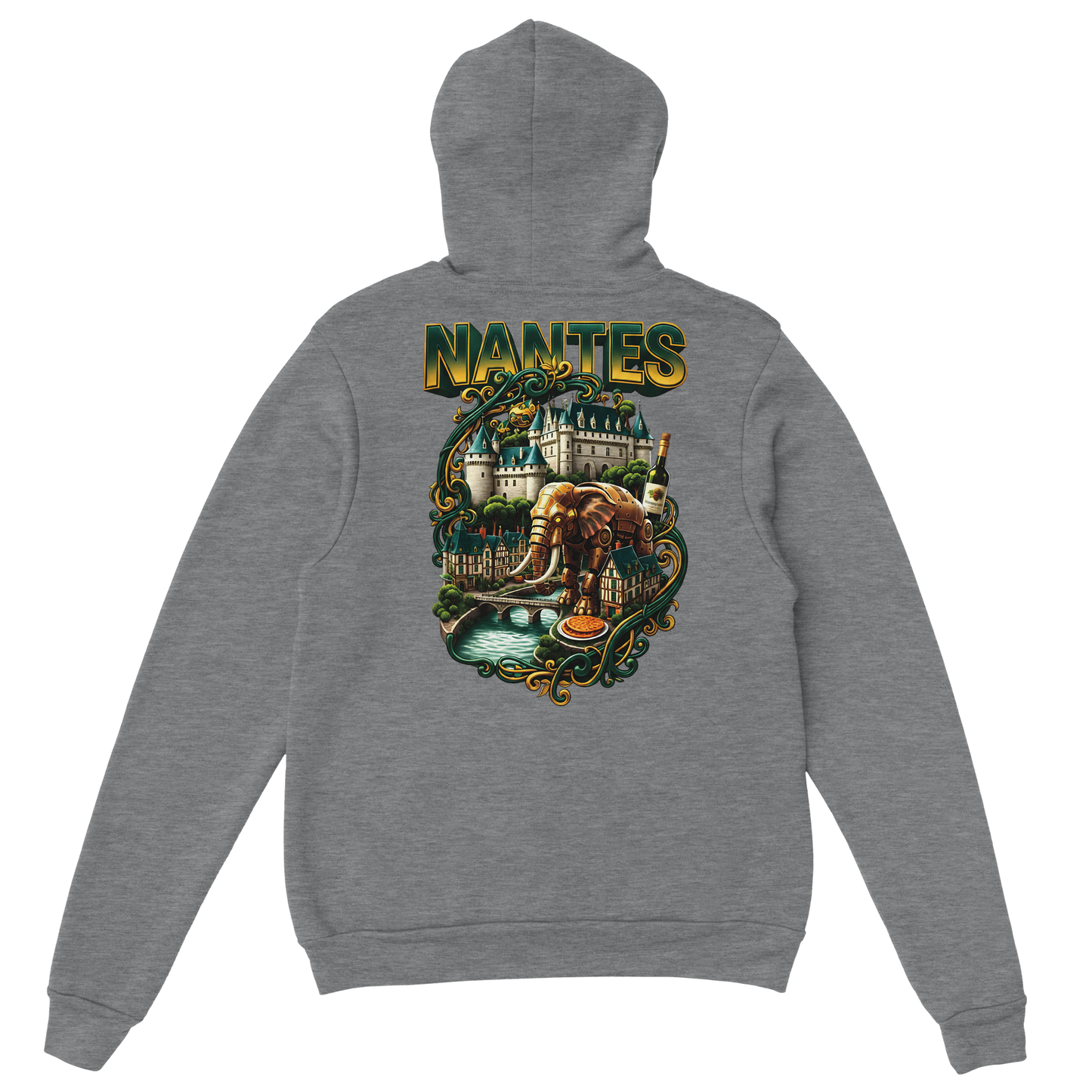 Unisex-Kapuzenpullover Nantes Stadt Frankreich klassisch | Gildan® 18500