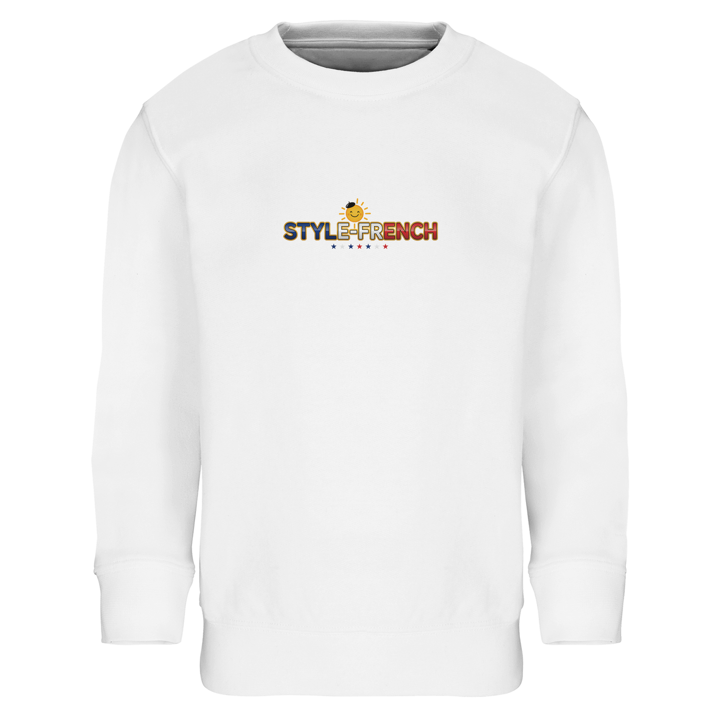 Mädchen-Sweatshirt im französischen Stil: „La petite française qui rêve grand“ aus recycelter Mischung | SOL'S Columbia Kids 04239