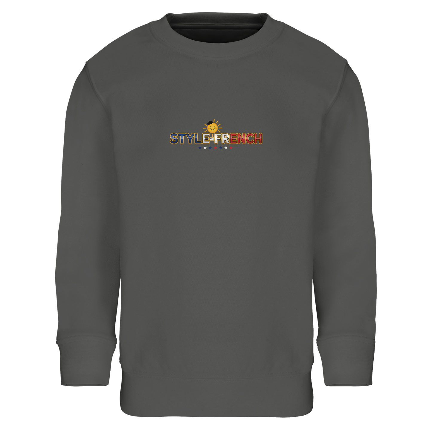 Mädchen-Sweatshirt im französischen Stil: „La petite française qui rêve grand“ aus recycelter Mischung | SOL'S Columbia Kids 04239