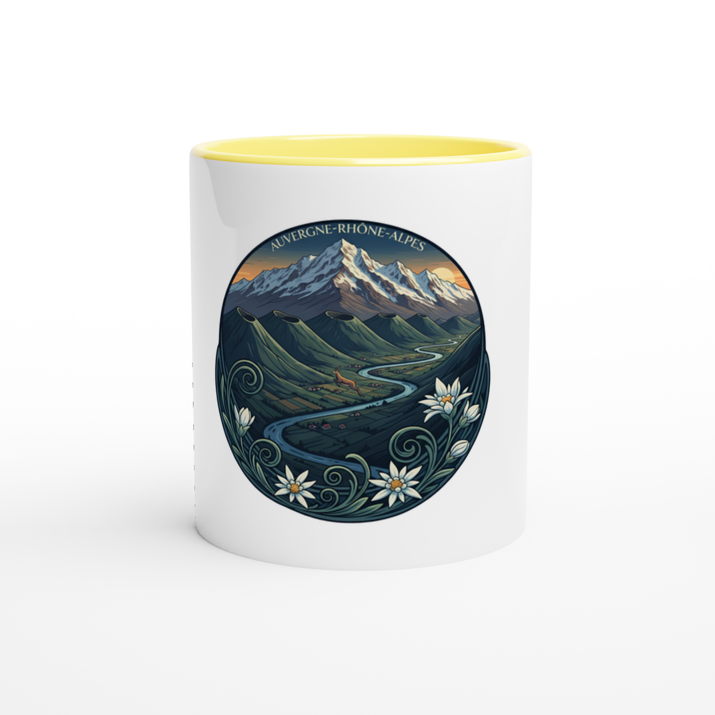 - 325 ml (11 oz) Keramiktasse Auvergne-Rhône-Alpes