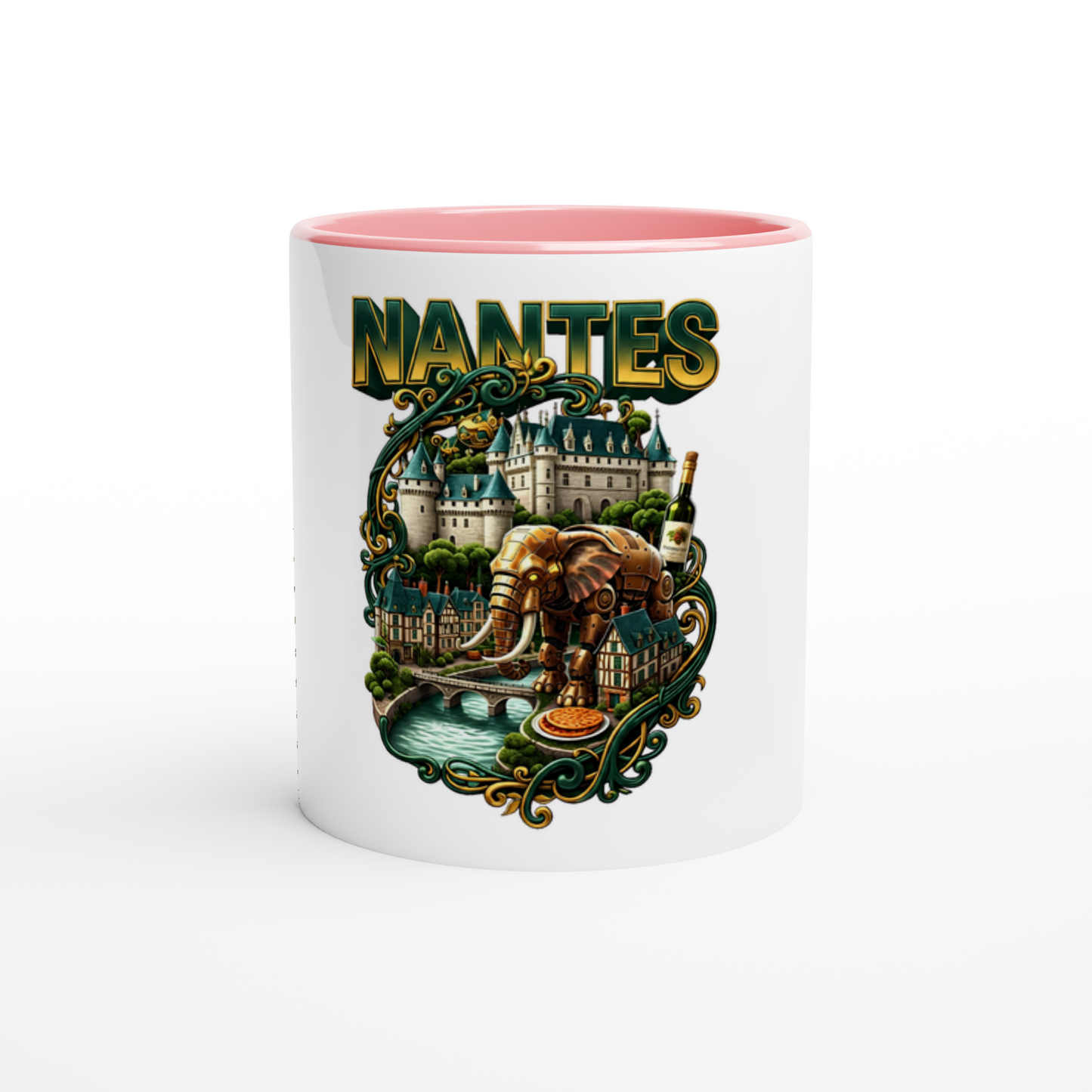 Keramikbecher Nantes, Stadt Frankreichs, 325 ml (11 oz)