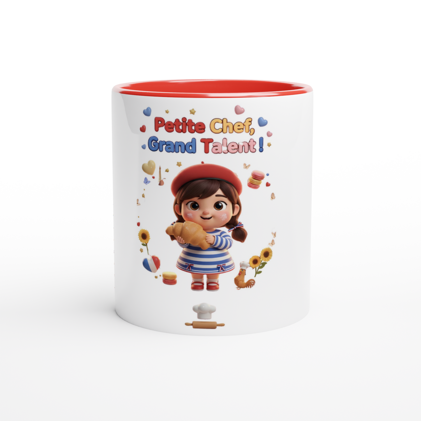 Keramikbecher kleine Köchin, großes Talent, 325 ml (11 oz)