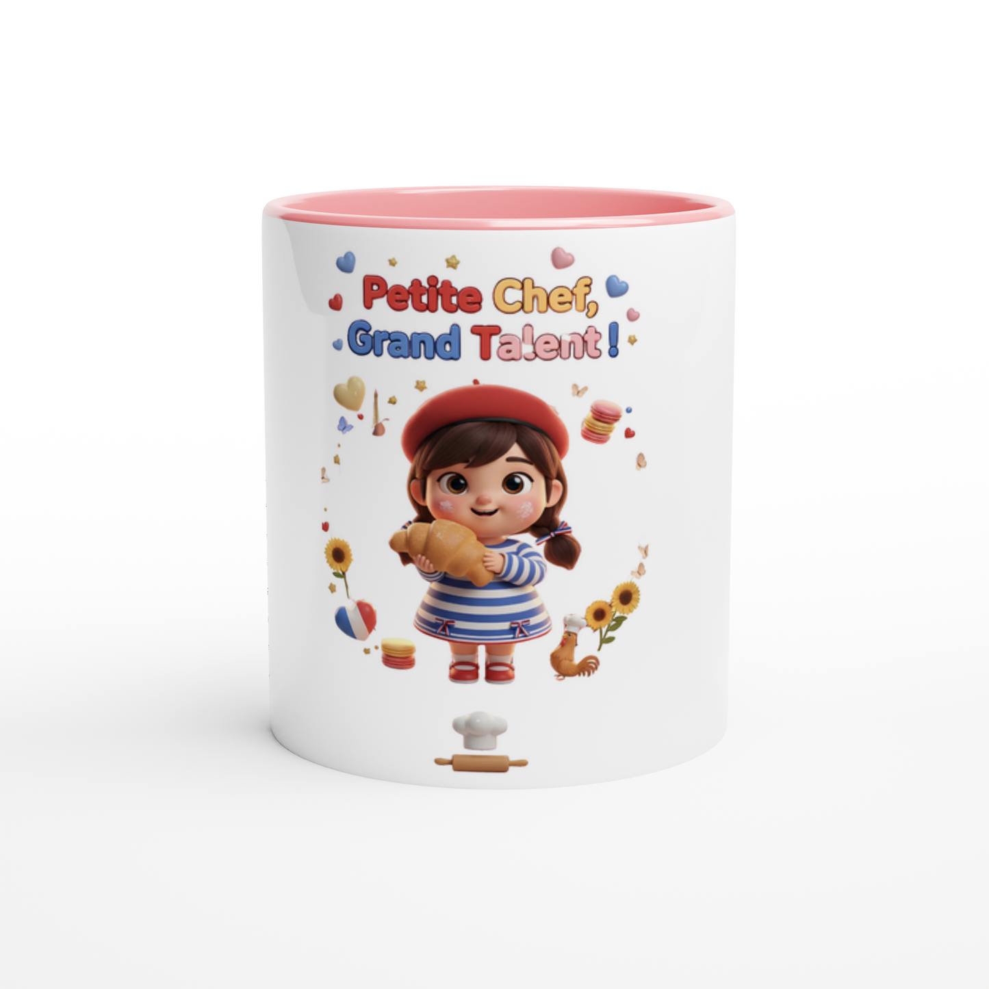 Keramikbecher kleine Köchin, großes Talent, 325 ml (11 oz)