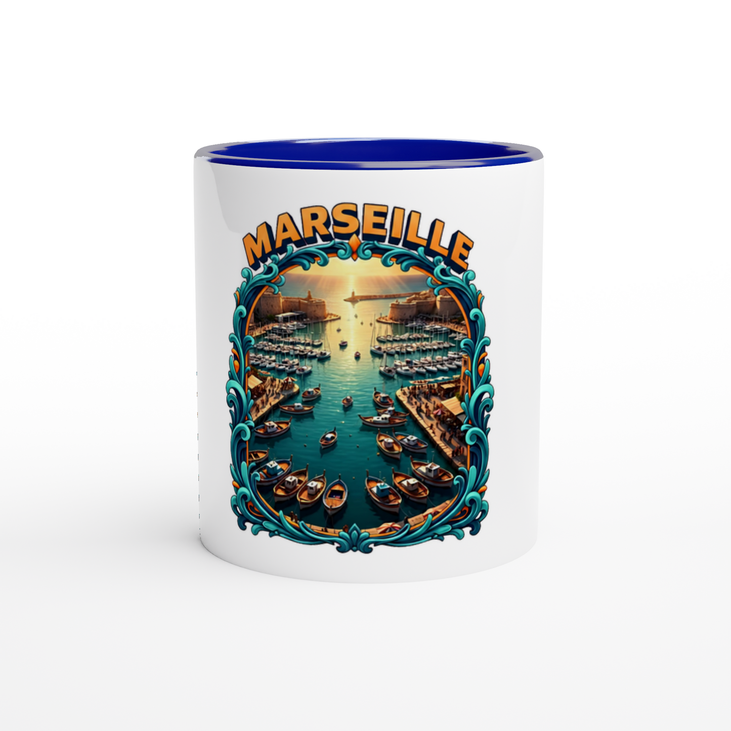 Keramikbecher der französischen Städte Marseille, 325 ml (11 oz)