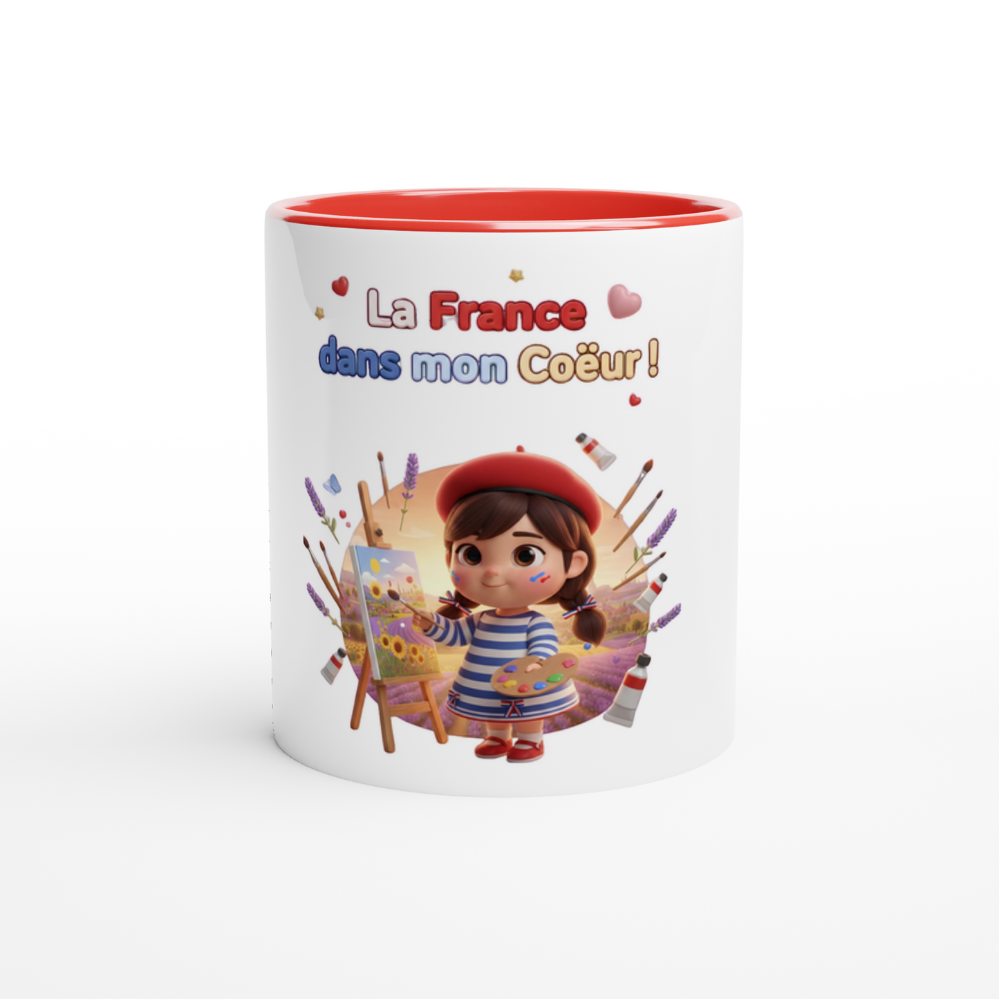 Keramikbecher „Frankreich in meinem Herzen“ 325 ml (11 oz)