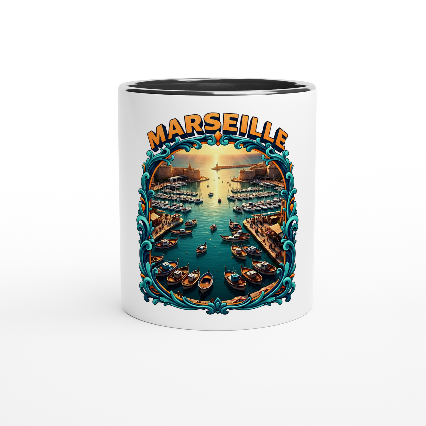 Keramikbecher der französischen Städte Marseille, 325 ml (11 oz)