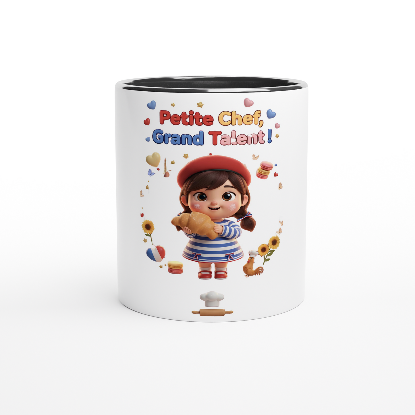 Keramikbecher kleine Köchin, großes Talent, 325 ml (11 oz)