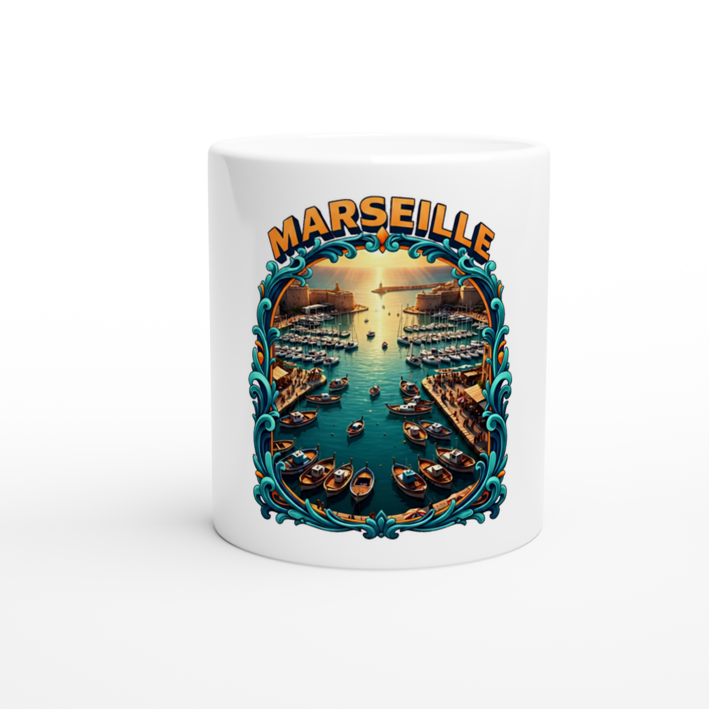 Keramikbecher der französischen Städte Marseille, 325 ml (11 oz)