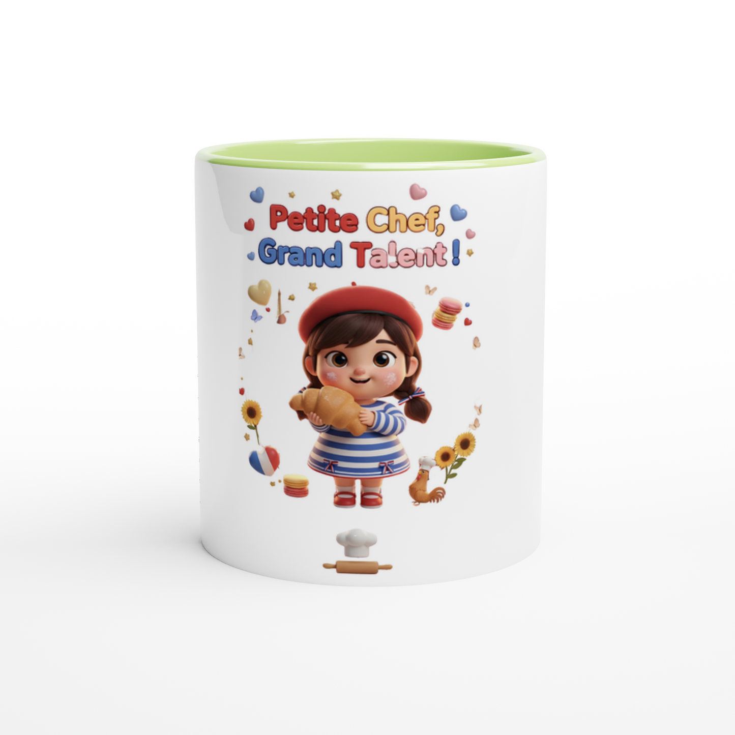 Keramikbecher kleine Köchin, großes Talent, 325 ml (11 oz)
