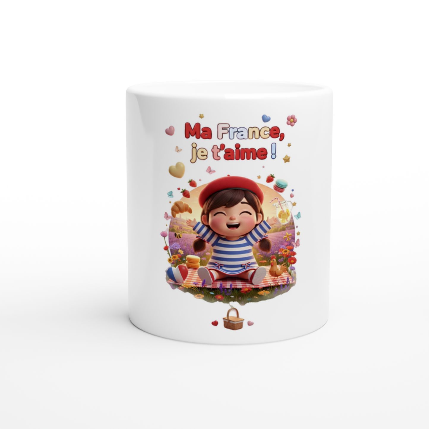 Keramikbecher „Ma France je t'aime“ (325 ml)