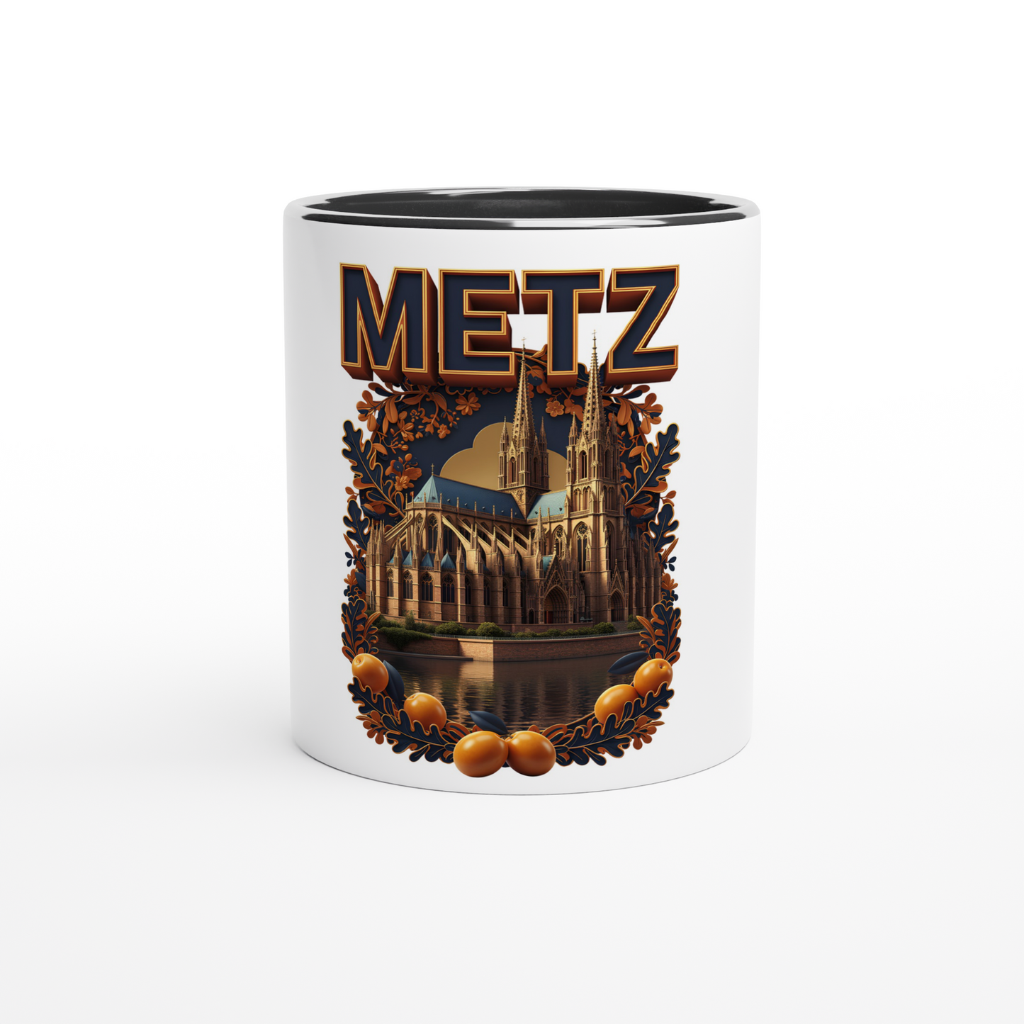 Keramikbecher Metz Stadt Frankreich 325 ml (11 oz)