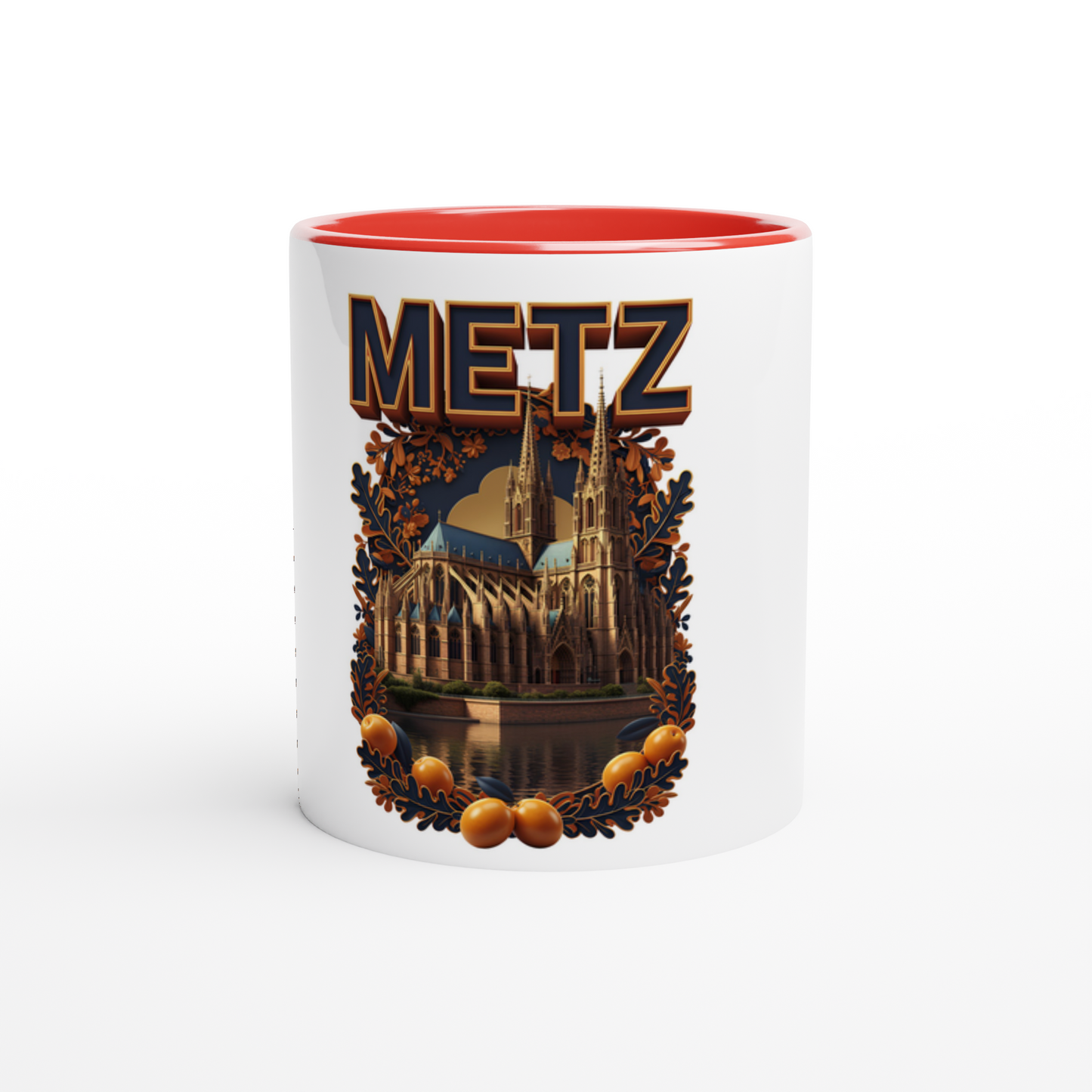 Keramikbecher Metz Stadt Frankreich 325 ml (11 oz)