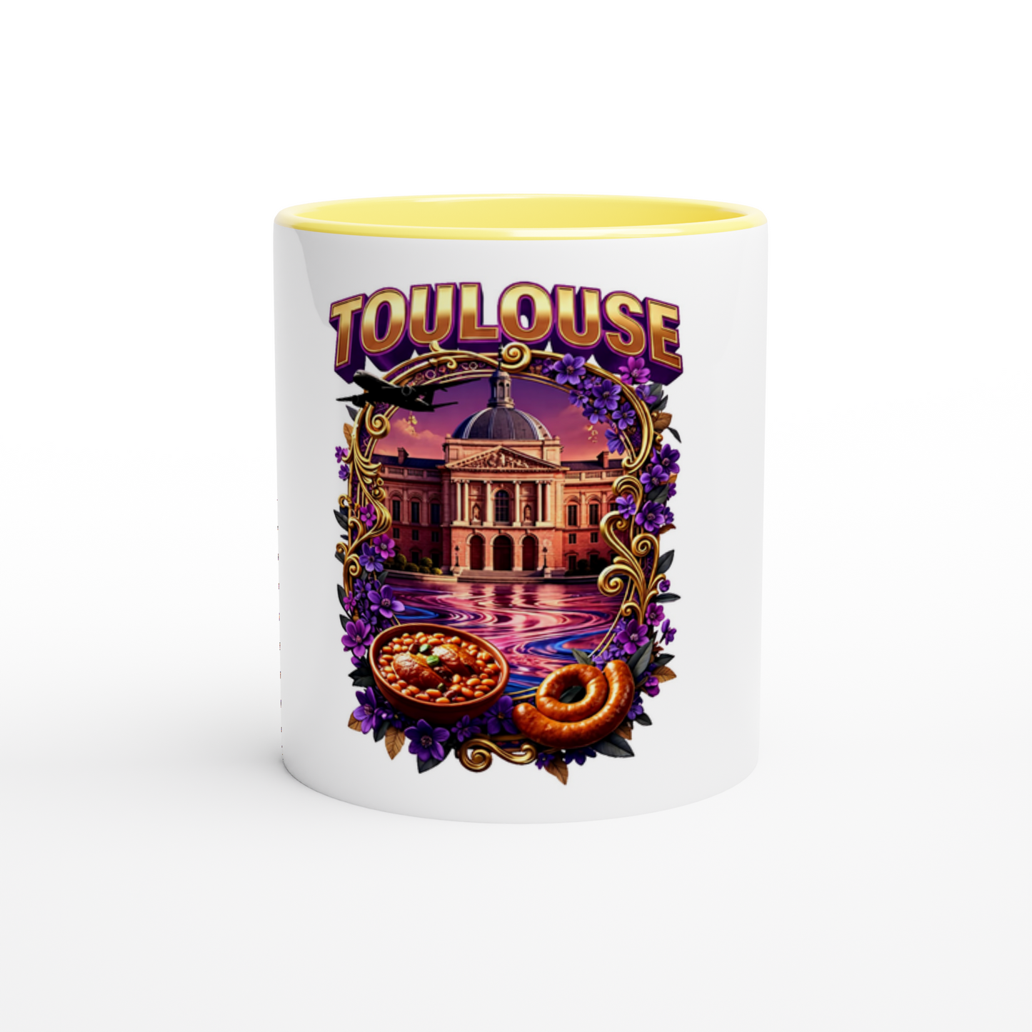 Keramiktasse Toulouse, Stadt in Frankreich, 325 ml (11 oz)