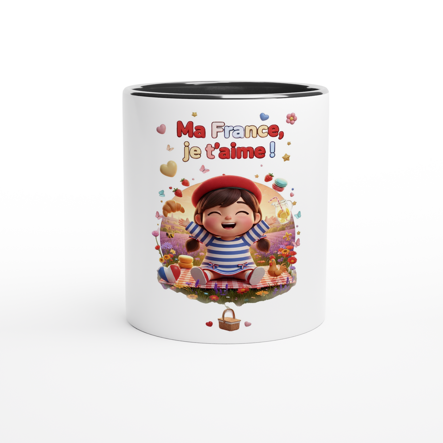 Keramikbecher „Ma France je t'aime“ (325 ml)