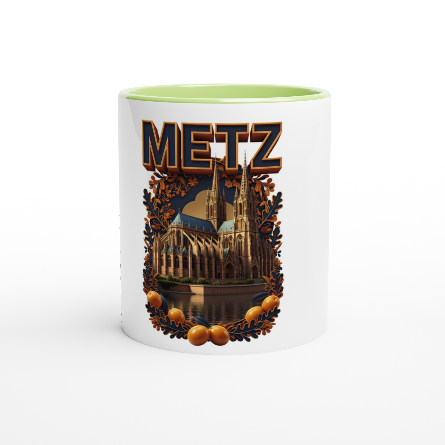 Keramikbecher Metz Stadt Frankreich 325 ml (11 oz)