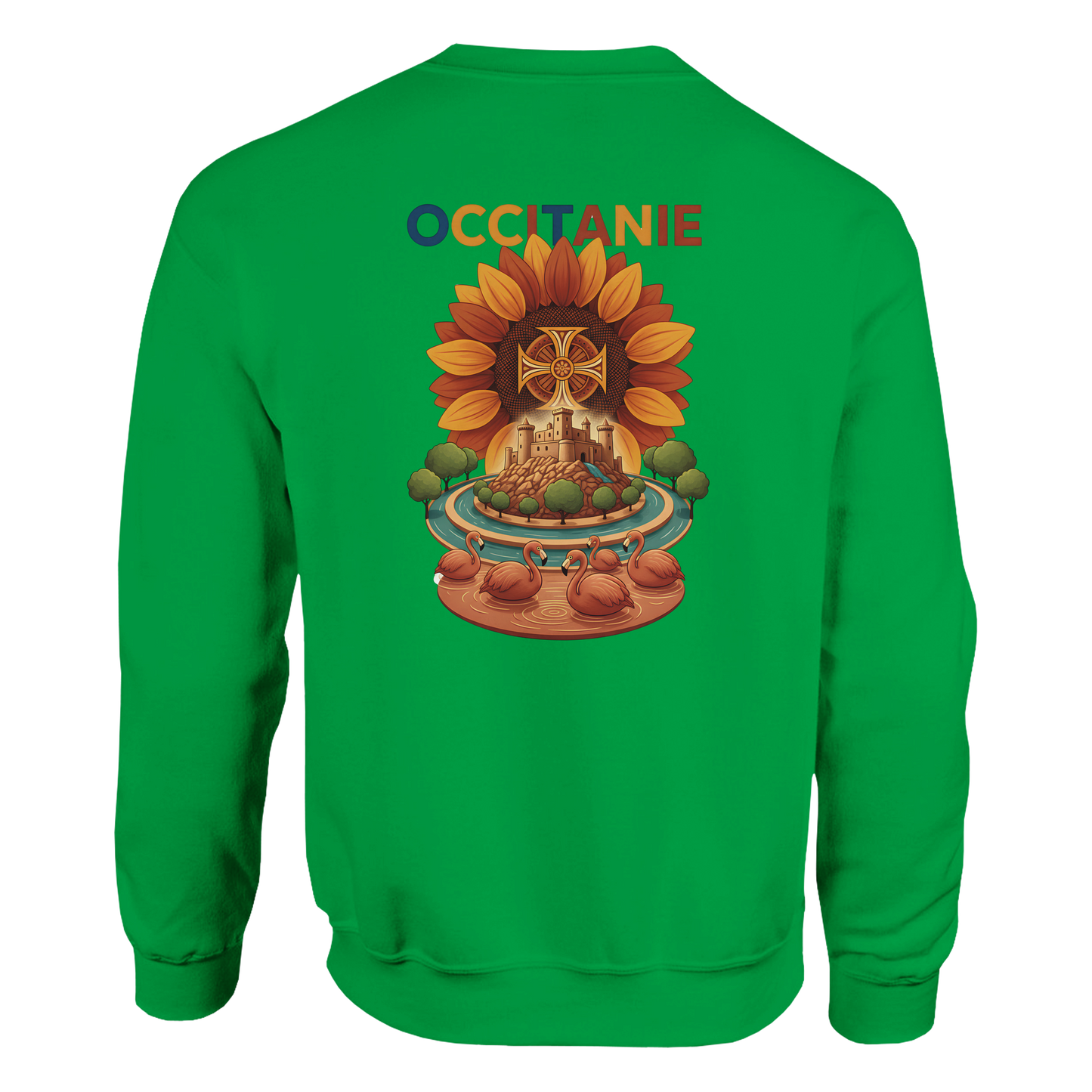 Unisex-Sweatshirt, klassischer Rundhalsausschnitt Occitanie | Gildan® 18000