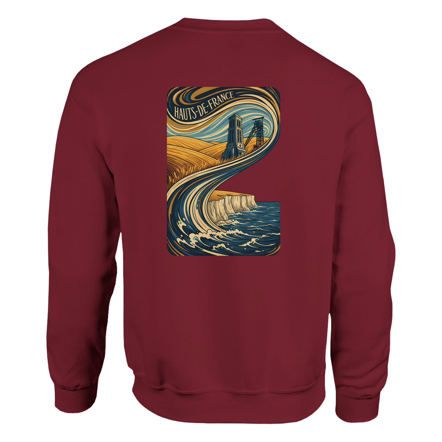 Unisex Nord-Pas-de-Calais classic crewneck sweatshirt | Gildan® 18000