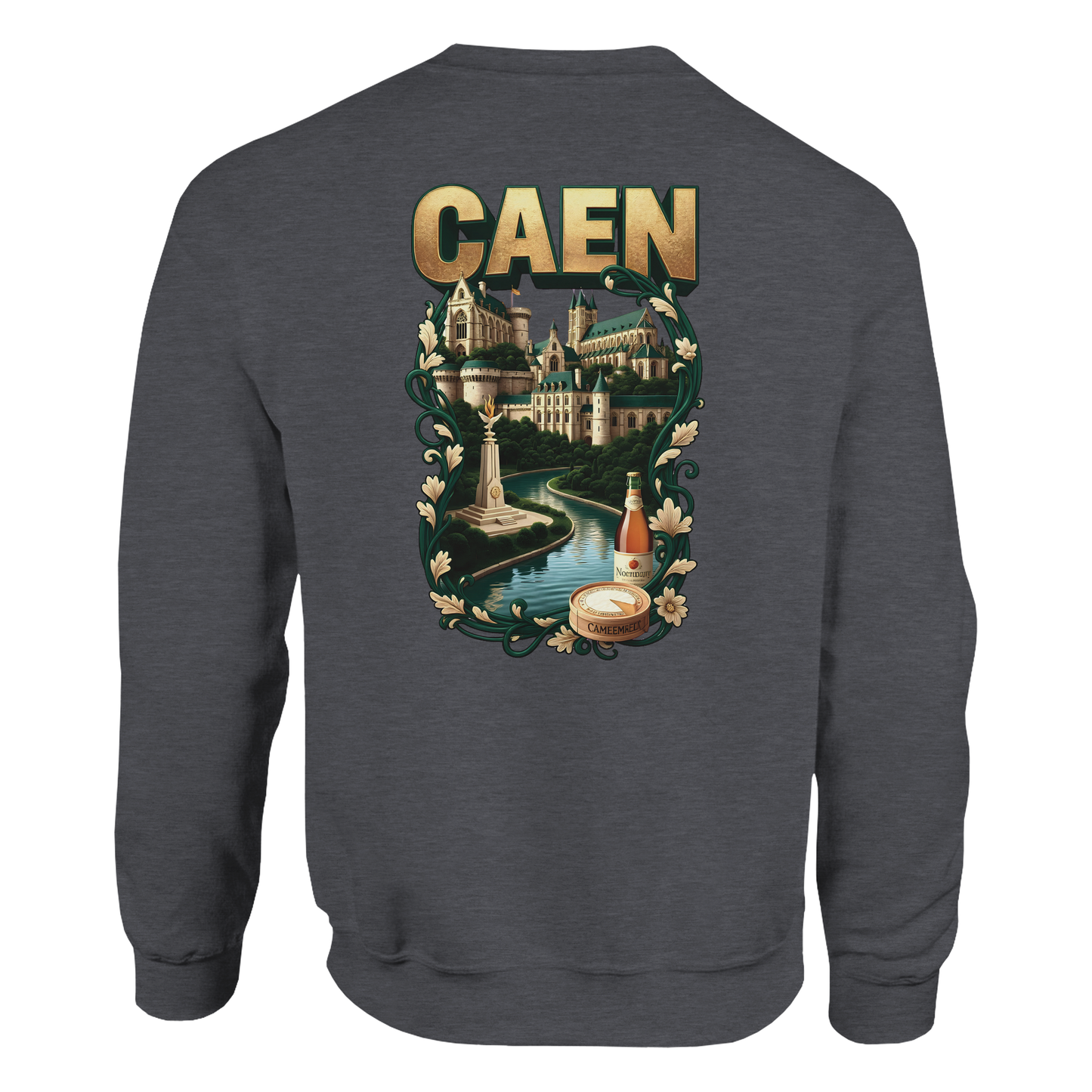 Sweatshirt Caen Stadt in Frankreich klassisch Unisex Rundhals | Gildan® 18000