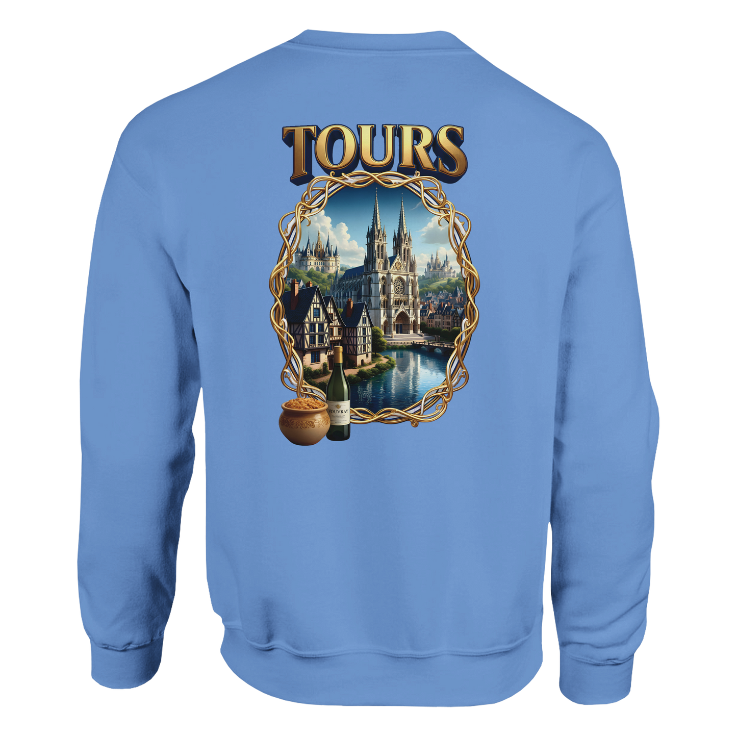 Unisex Sweatshirt Tours French City Classic Crewneck | Gildan® 18000