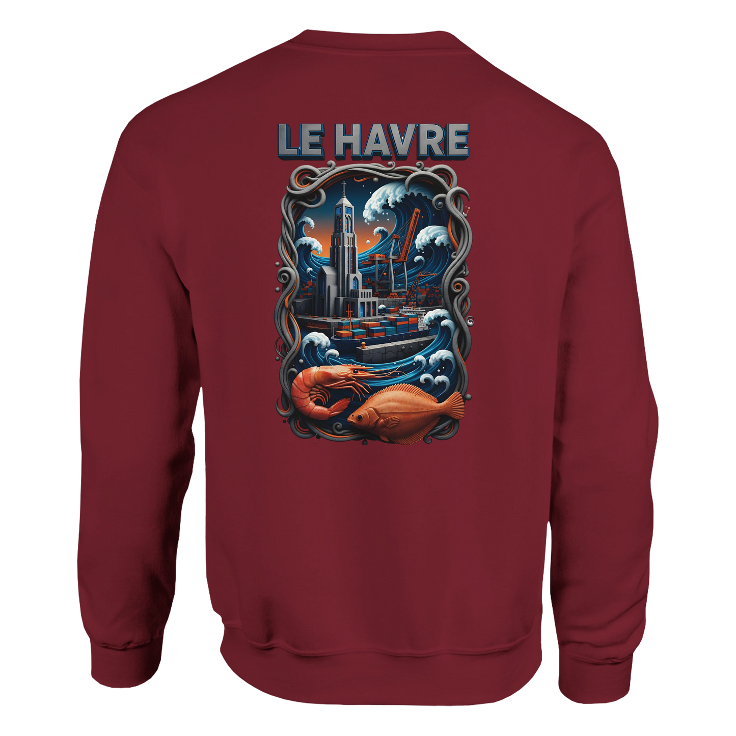 Sweat-shirt Unisexe Le Havre – Ville de France – Pull Premium Confort