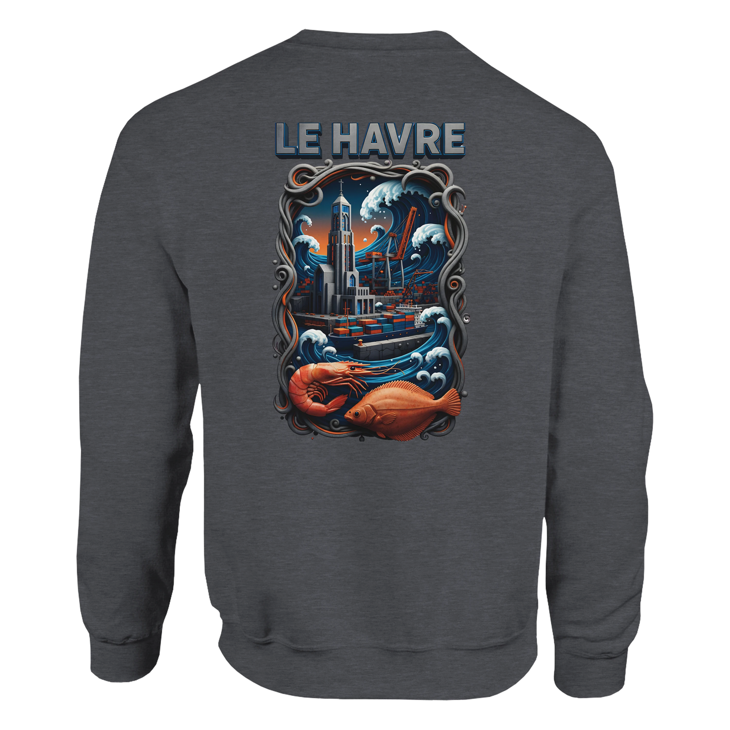 Sweat-shirt Unisexe Le Havre – Ville de France – Pull Premium Confort