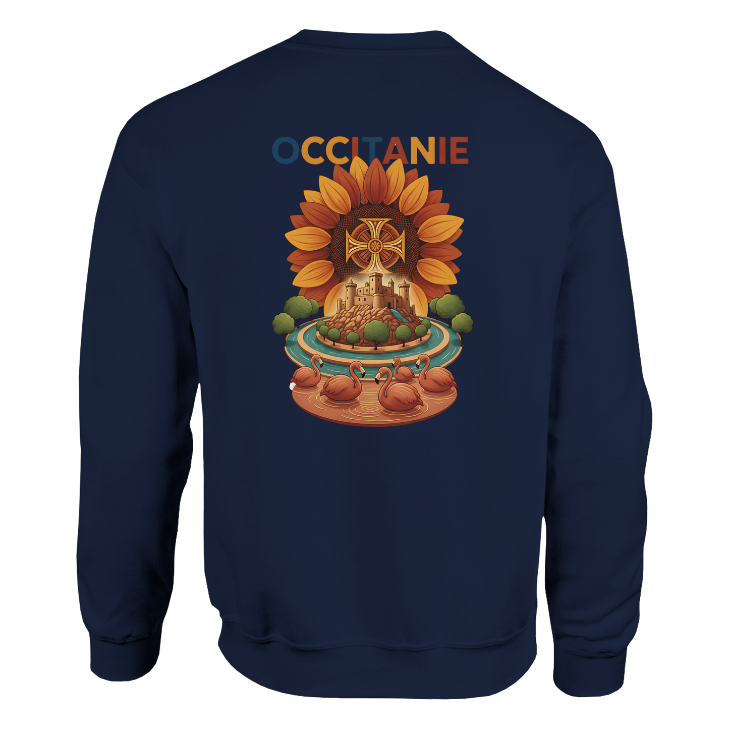 Unisex-Sweatshirt, klassischer Rundhalsausschnitt Occitanie | Gildan® 18000