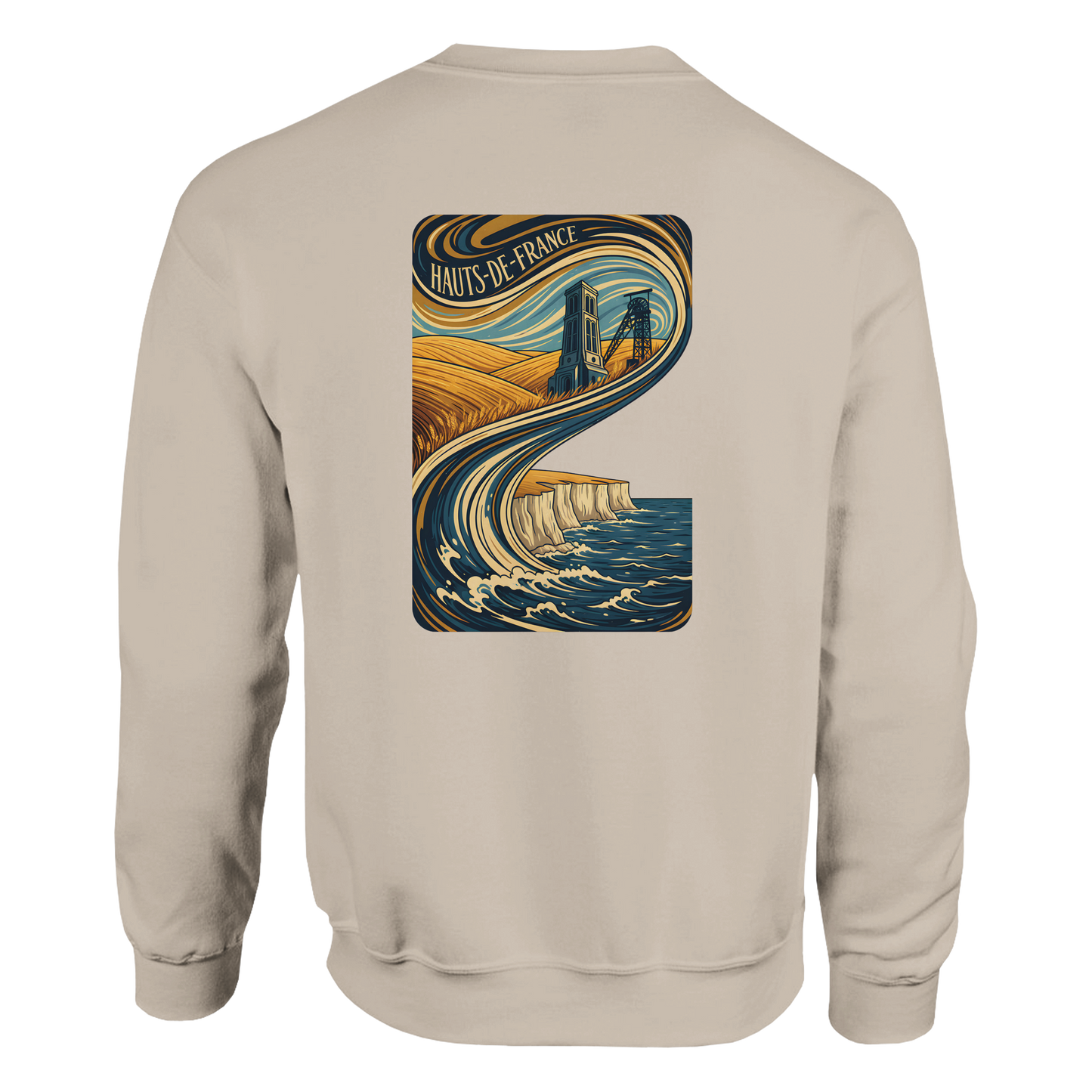 Unisex Nord-Pas-de-Calais classic crewneck sweatshirt | Gildan® 18000