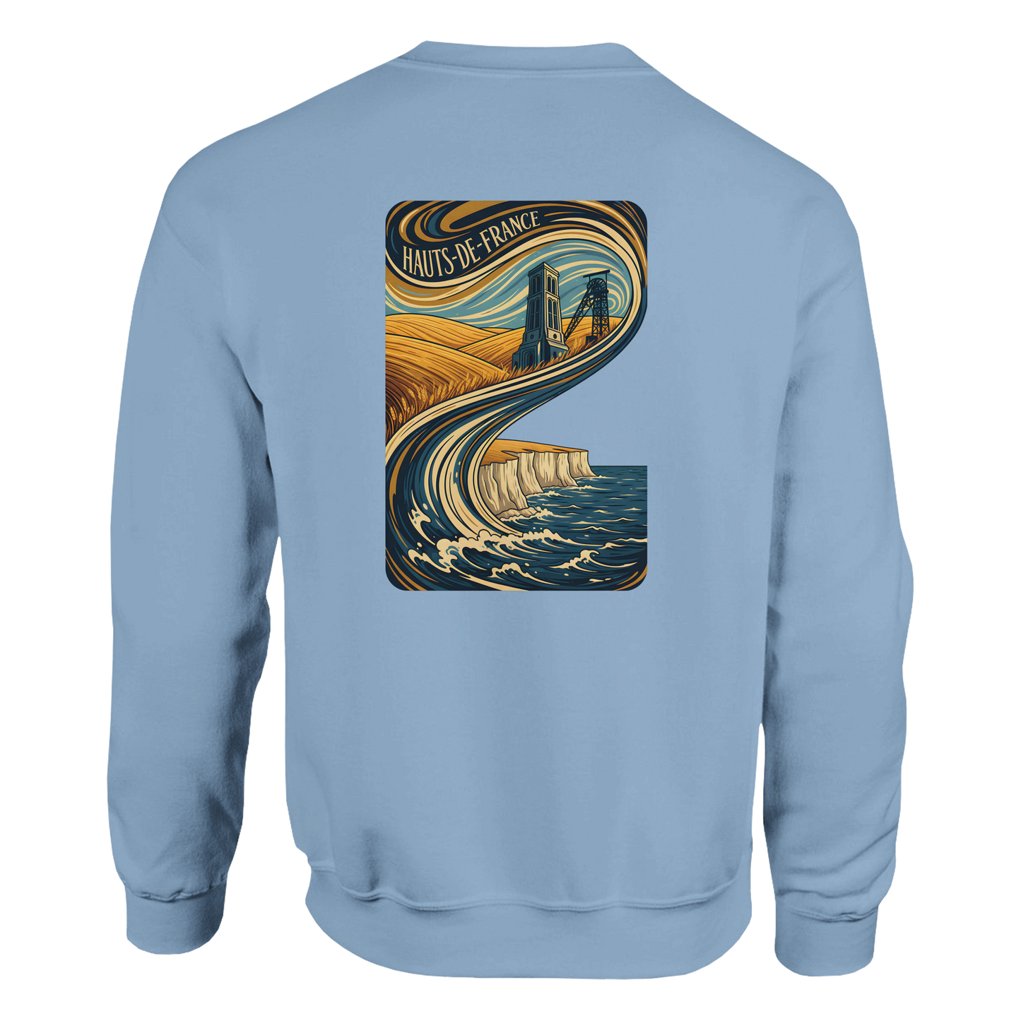Unisex Nord-Pas-de-Calais classic crewneck sweatshirt | Gildan® 18000