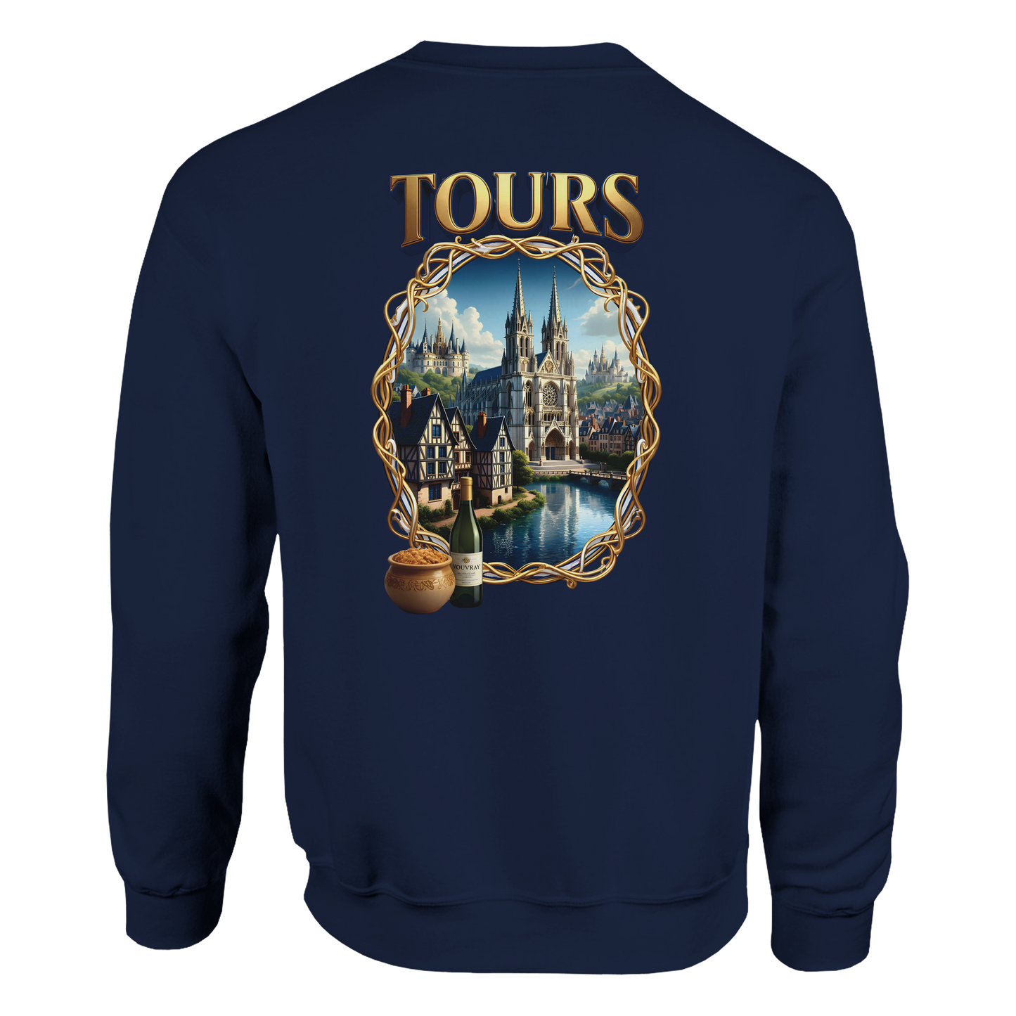 Unisex Sweatshirt Tours French City Classic Crewneck | Gildan® 18000