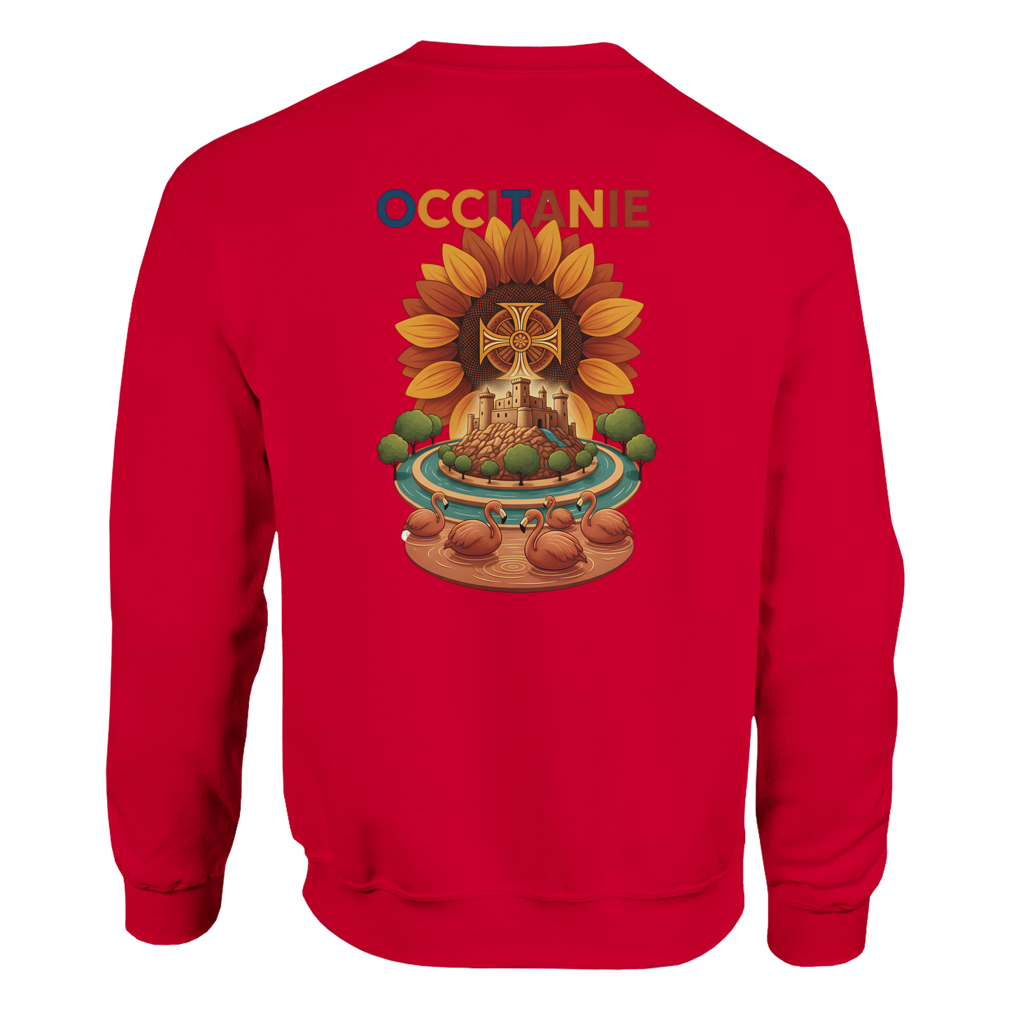 Unisex-Sweatshirt, klassischer Rundhalsausschnitt Occitanie | Gildan® 18000