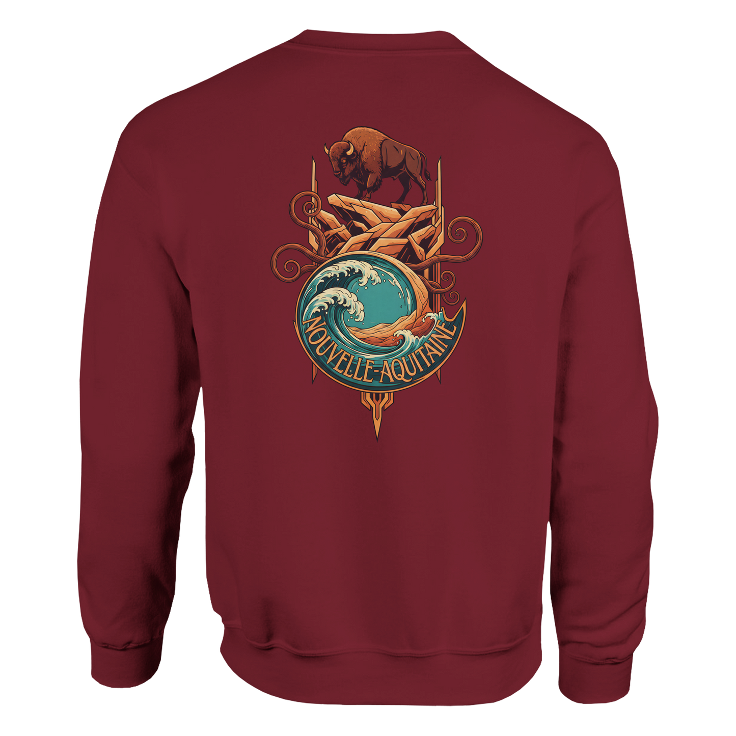 Klassisches Unisex-Rundhalsshirt Nouvelle-Aquitaine | Gildan® 18000
