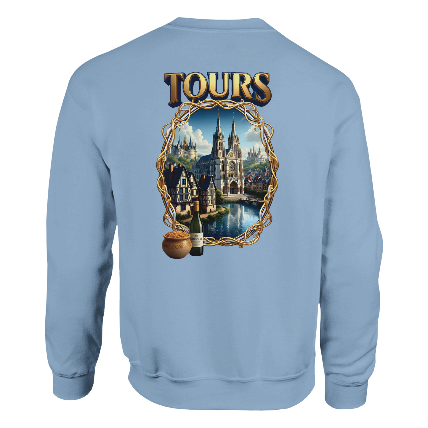 Unisex Sweatshirt Tours French City Classic Crewneck | Gildan® 18000